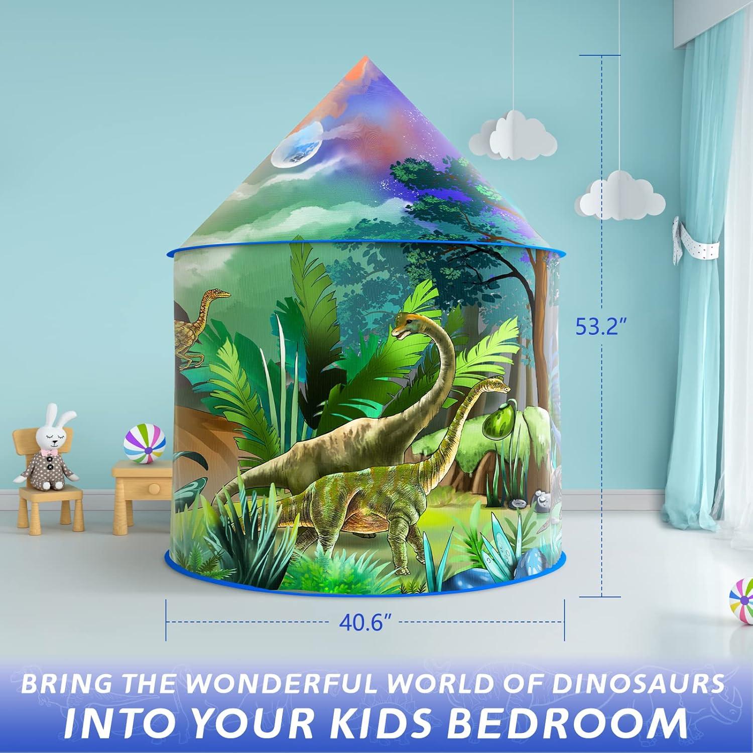 Tienda de Dinosaurios Plegable Afomida 135 cm para Niños