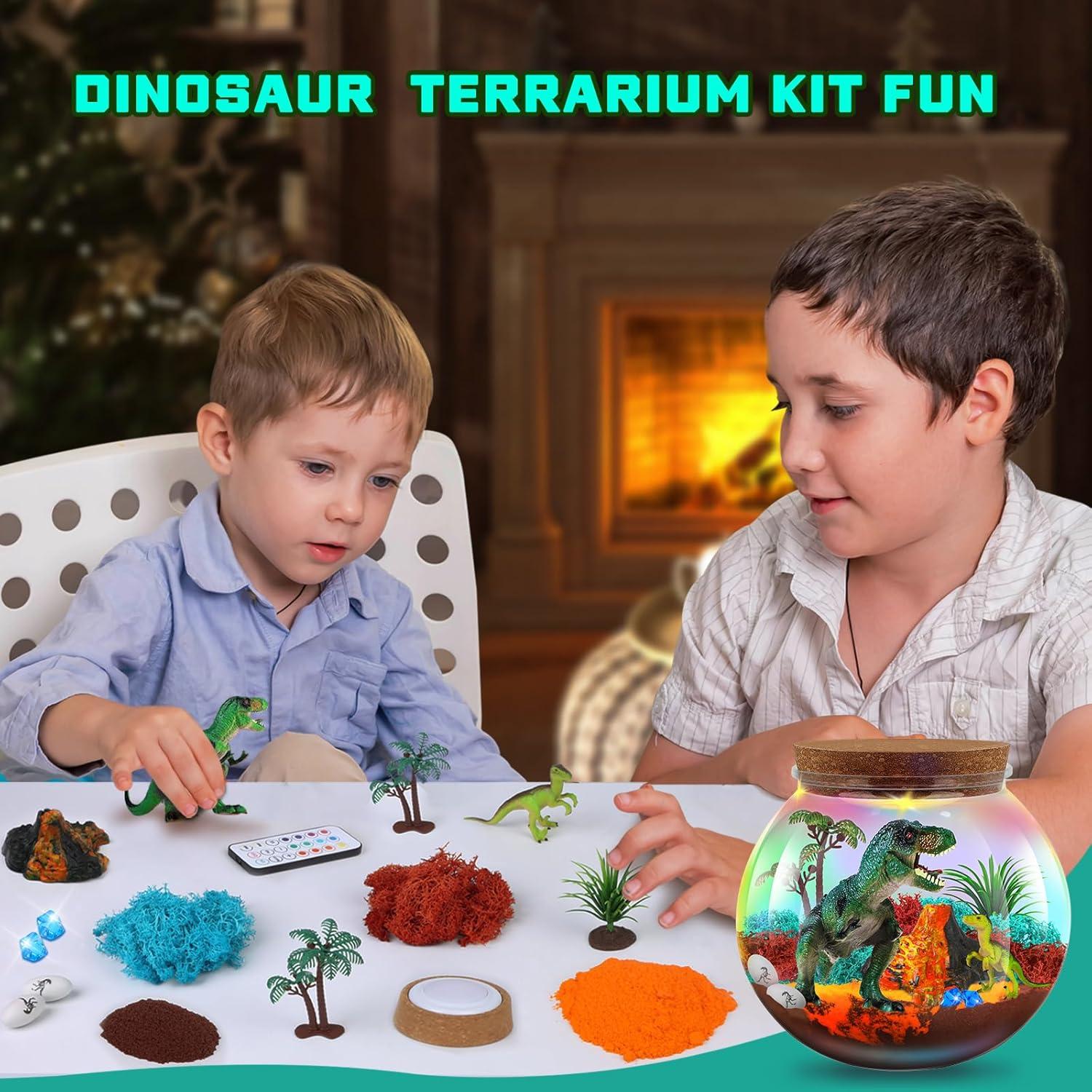 Kit de Terrario de Dinosaurio Ronstone Iluminado 14.4cm