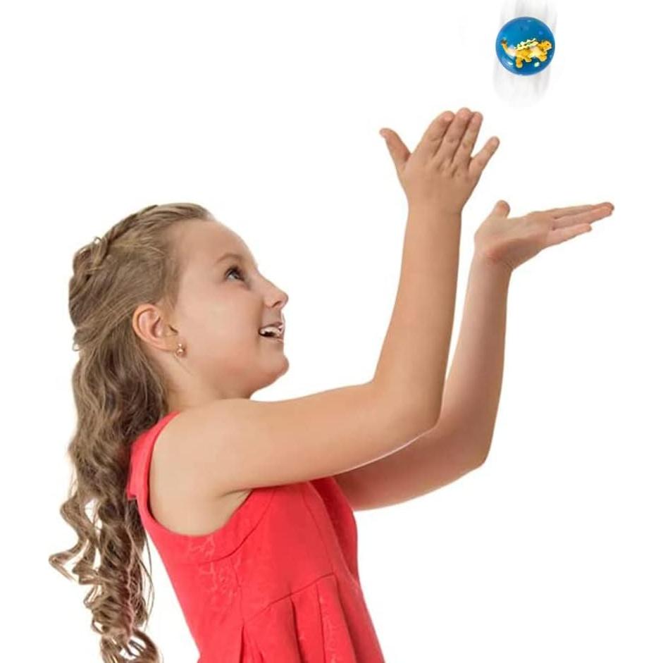 Pelotas de Rebote ArtCreativity con Dinosaurio 3D - Set de 12