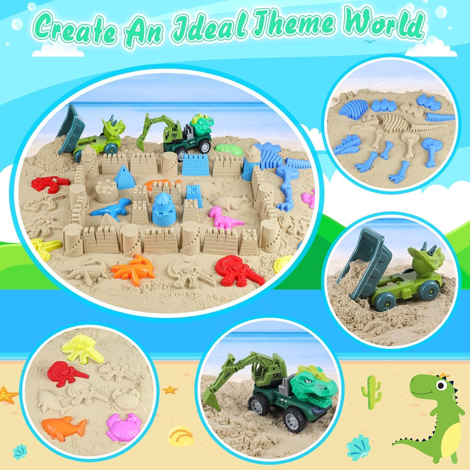 Juego de Juguetes de Playa FUSPWEAO 36 Piezas para Niños