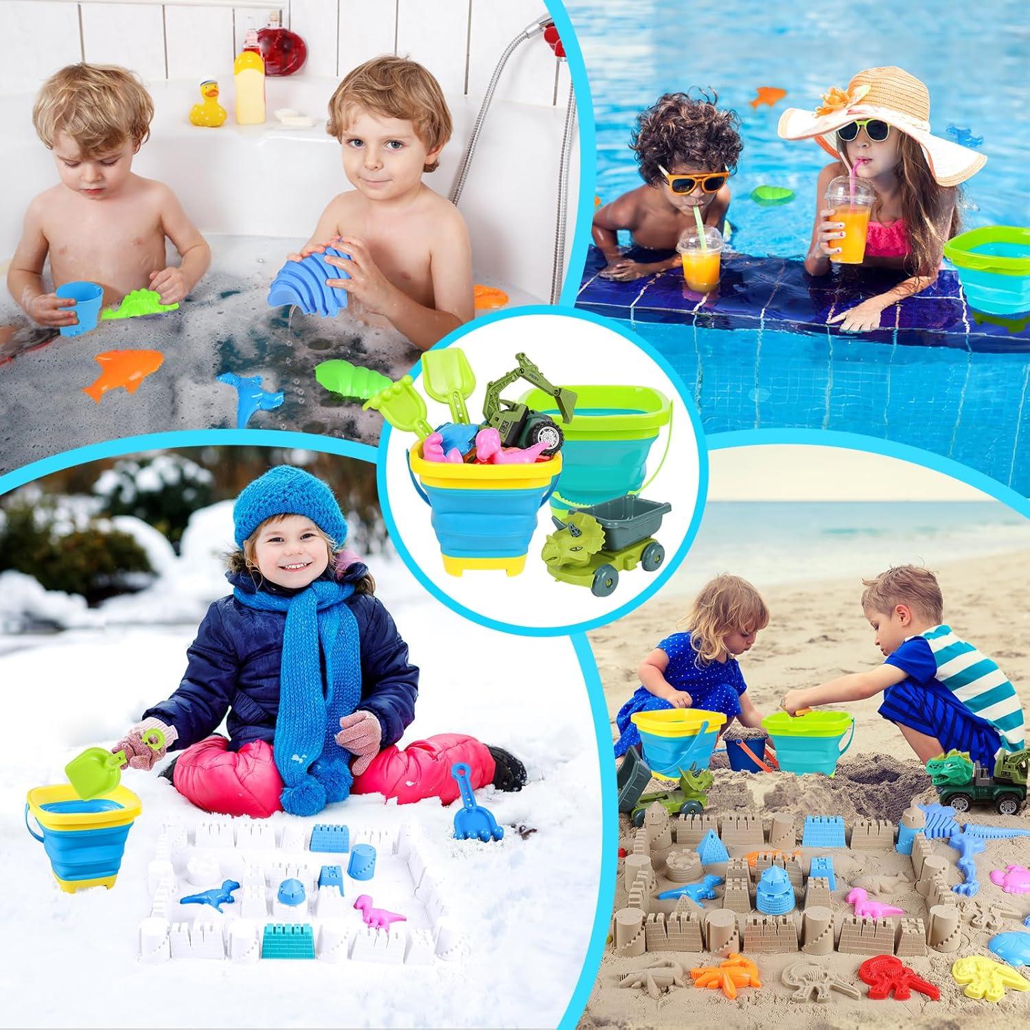 Juego de Juguetes de Playa FUSPWEAO 36 Piezas para Niños