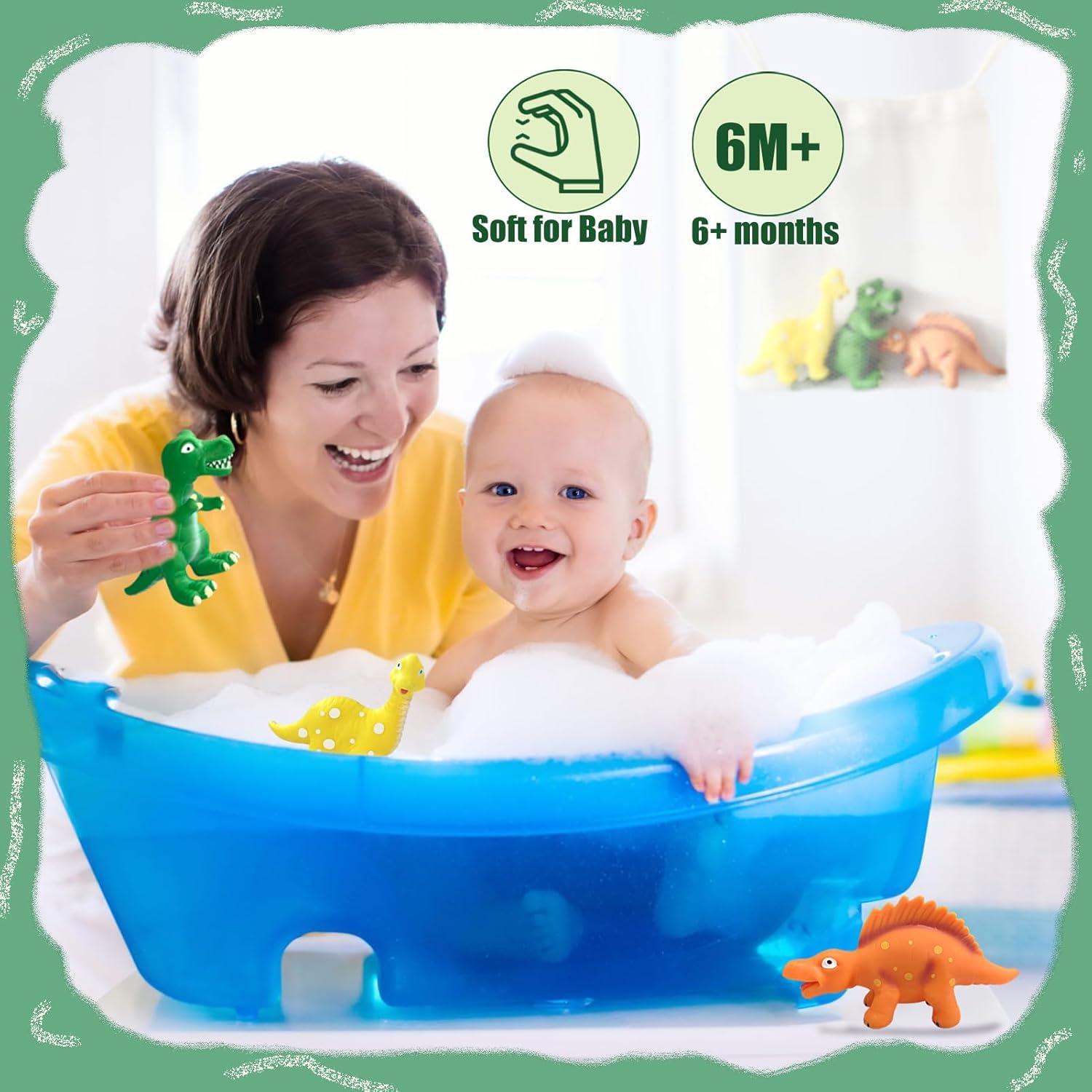Juguetes de baño dinosaurios Shantou 3 piezas para 6-36 meses