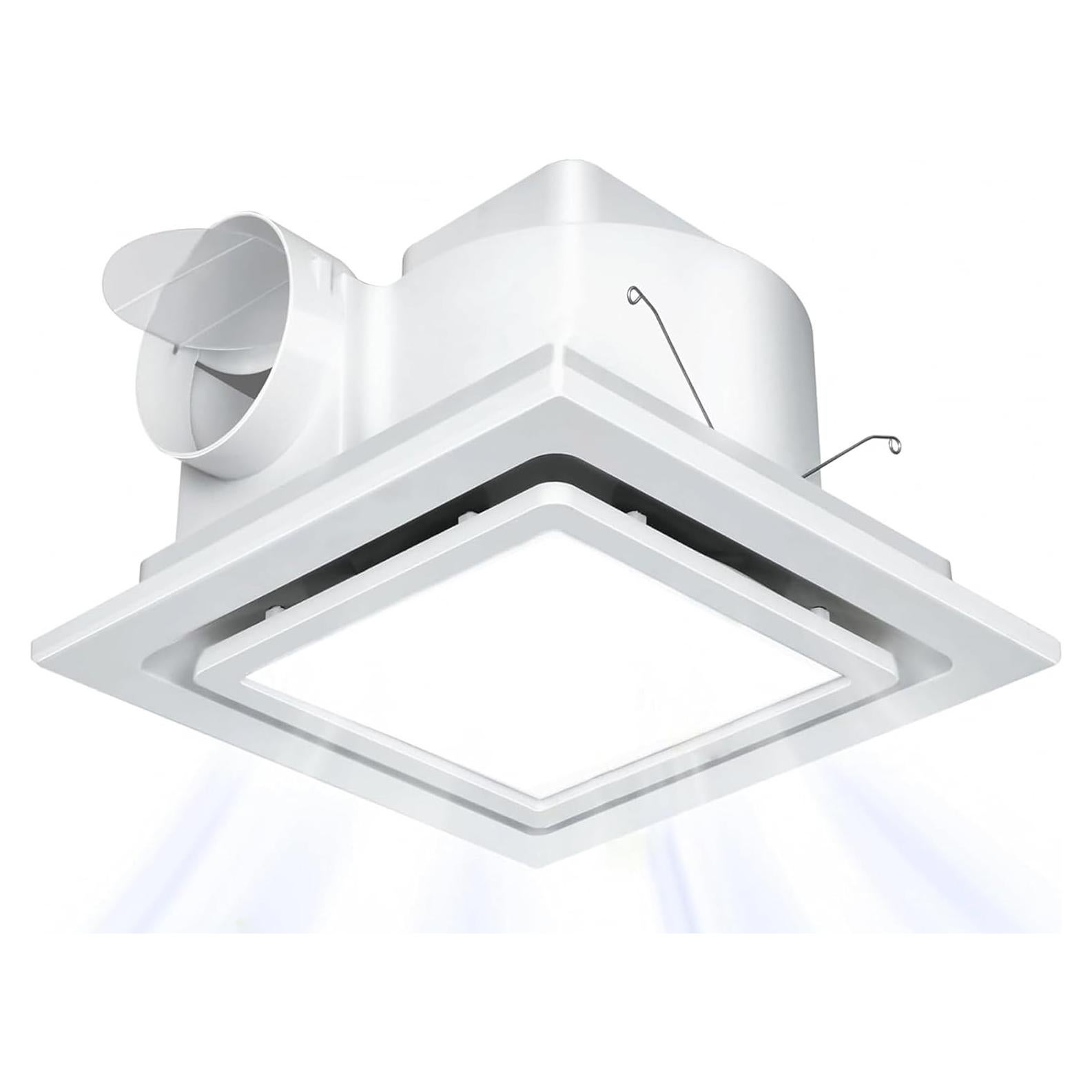 Ventilador Extractor de Baño Nalle FFL-200 con Luz LED 12W