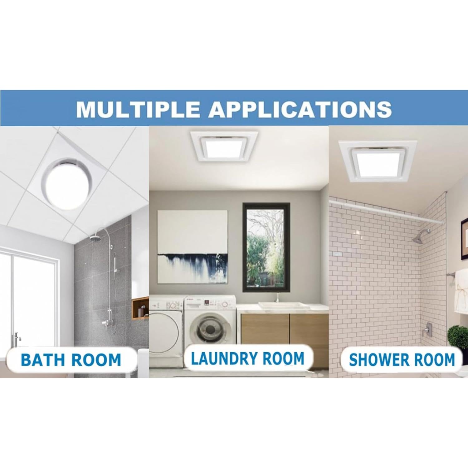 Ventilador Extractor de Baño Nalle FFL-200 con Luz LED 12W