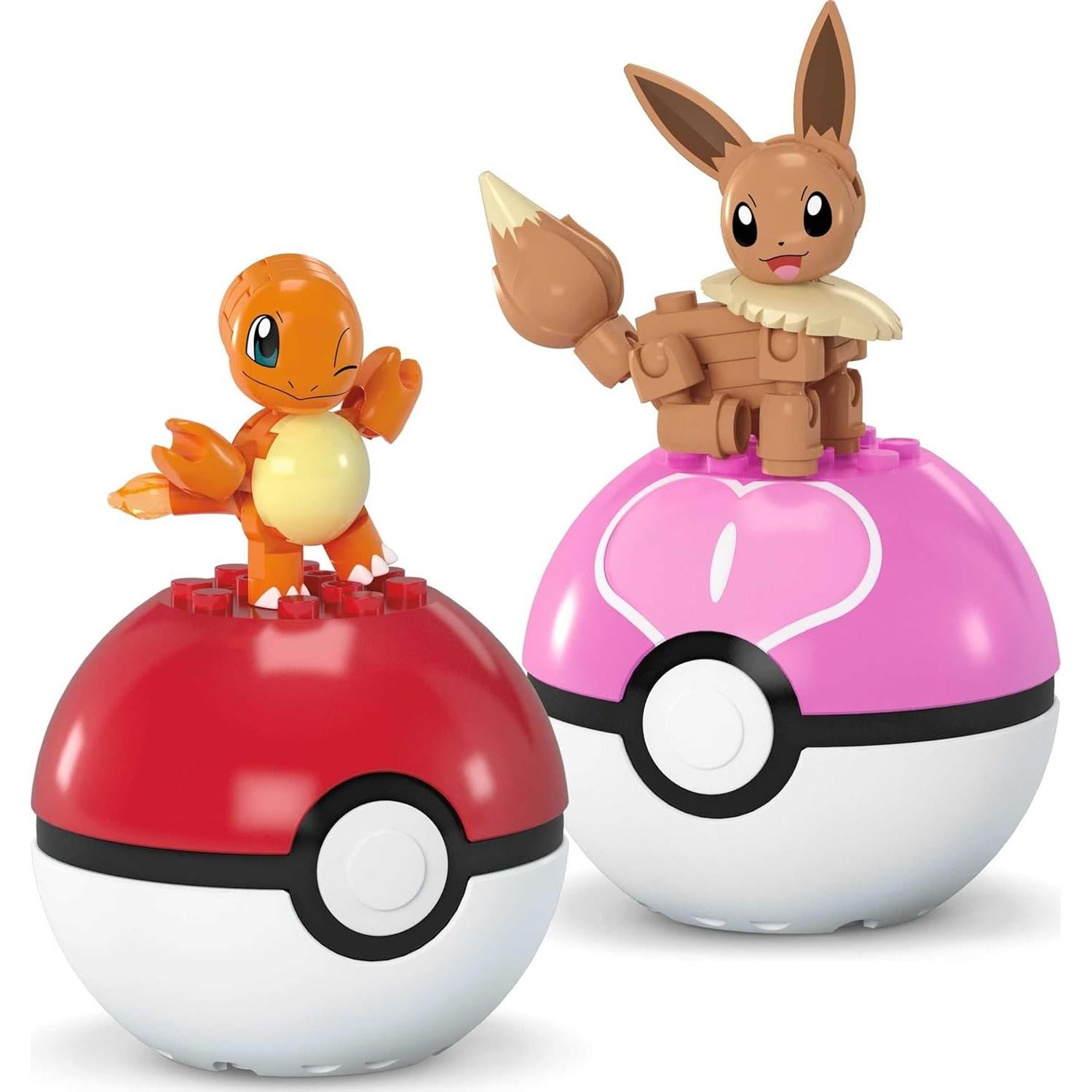 MEGA Juguete de Construcción Pokémon Charmander y Eevee