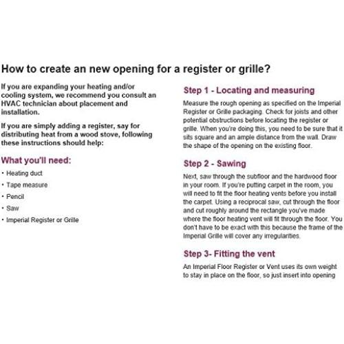 Rejilla de Retorno de Aire Imperial RG0033 35.56x15.24cm Blanca