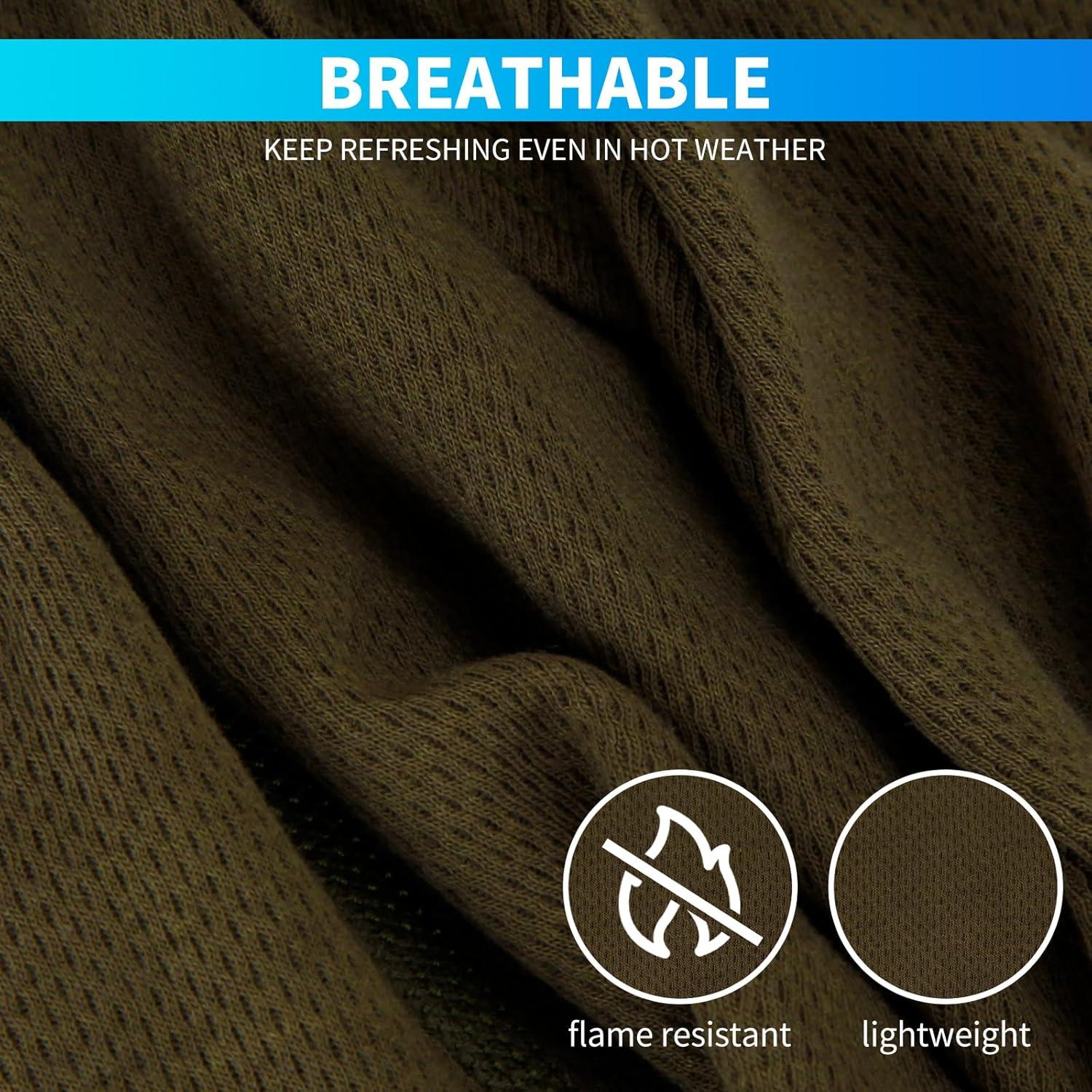 Mascarilla Balaclava LANLFY FR Resistente al Fuego Verde Ejército