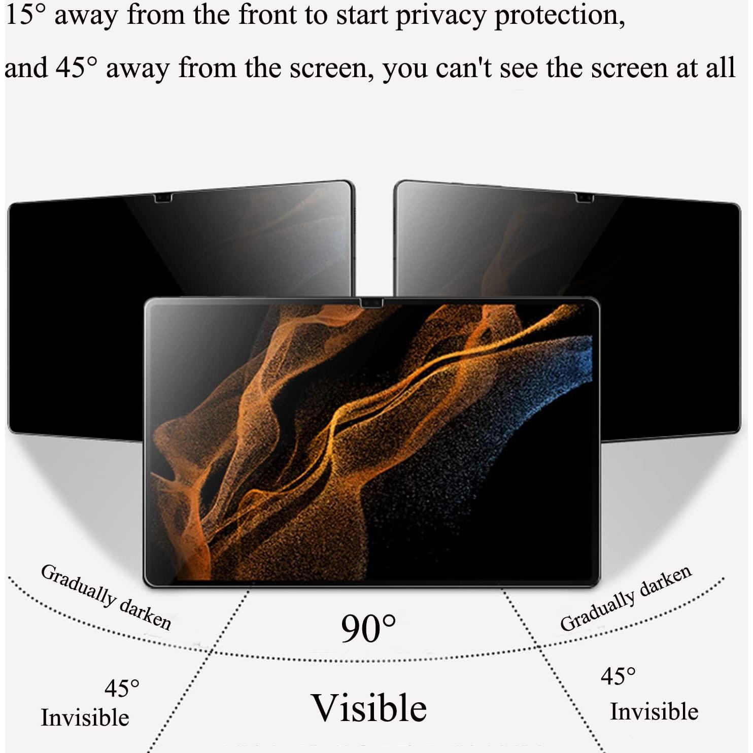 Protector de Pantalla Privado BYIUIHS para Galaxy Tab S8 11" 2022