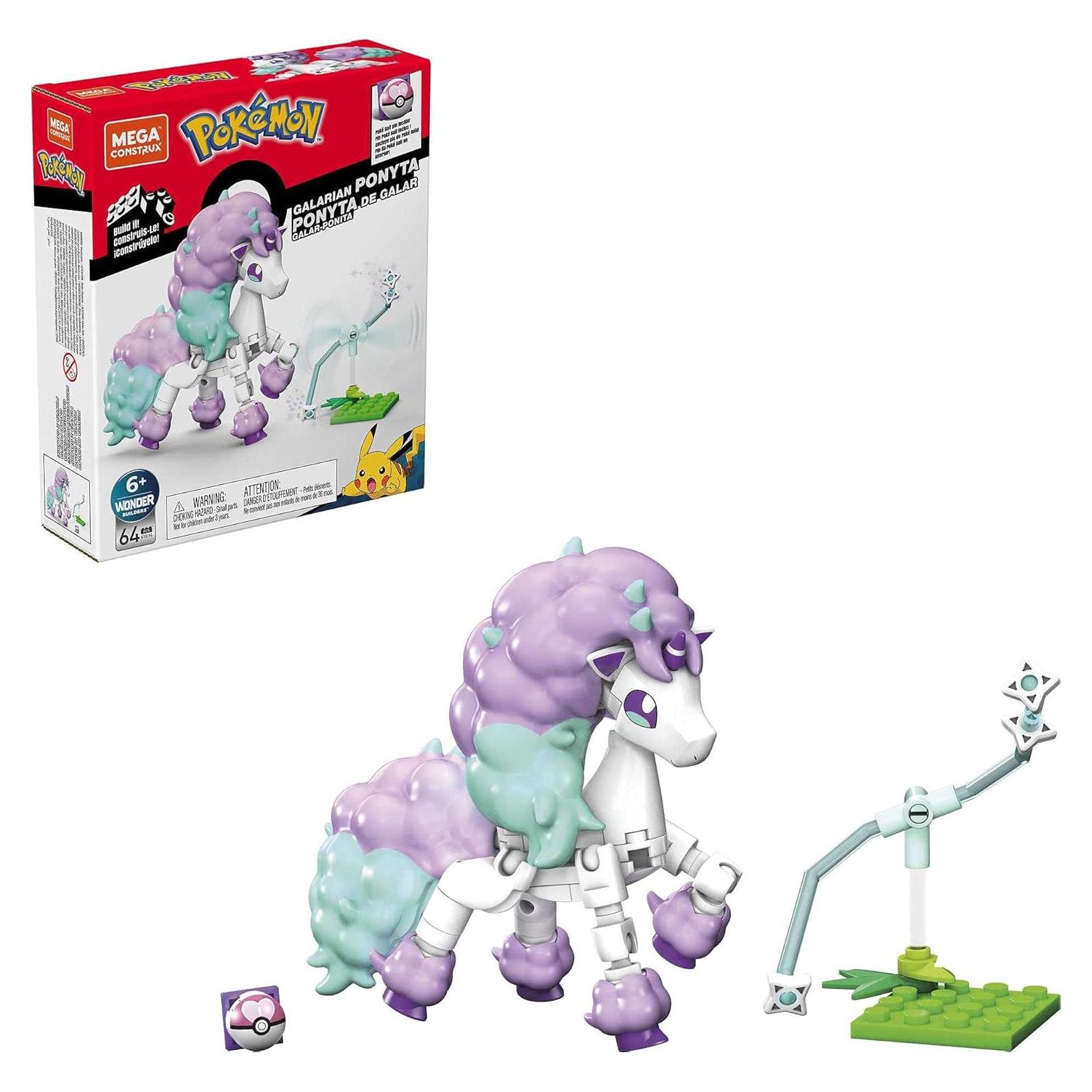 Set de Construcción Mega Construx Galarian Ponyta 64 Piezas