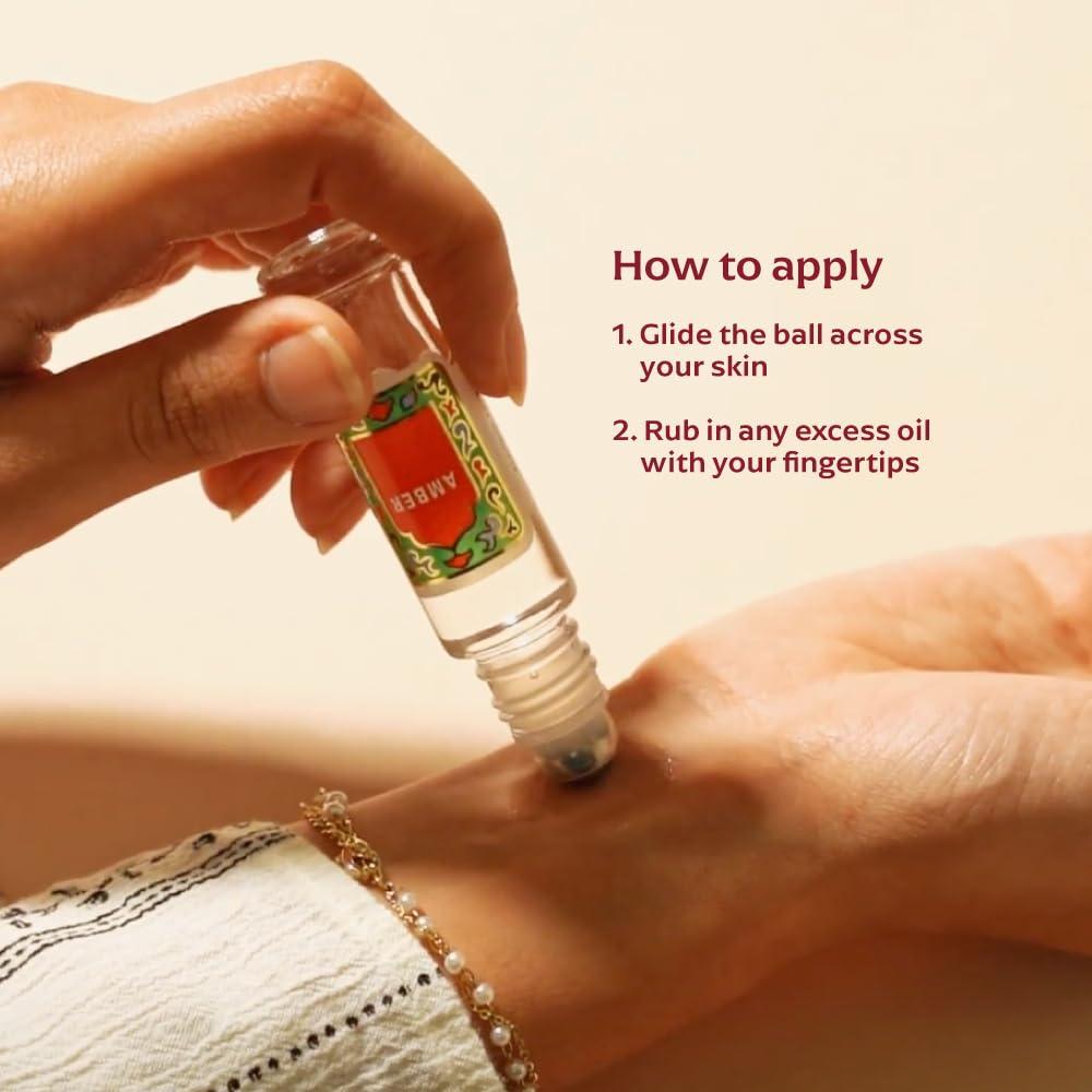 Aceite de Perfume Ámbar Nemat 10 ml - Libre de Alcohol