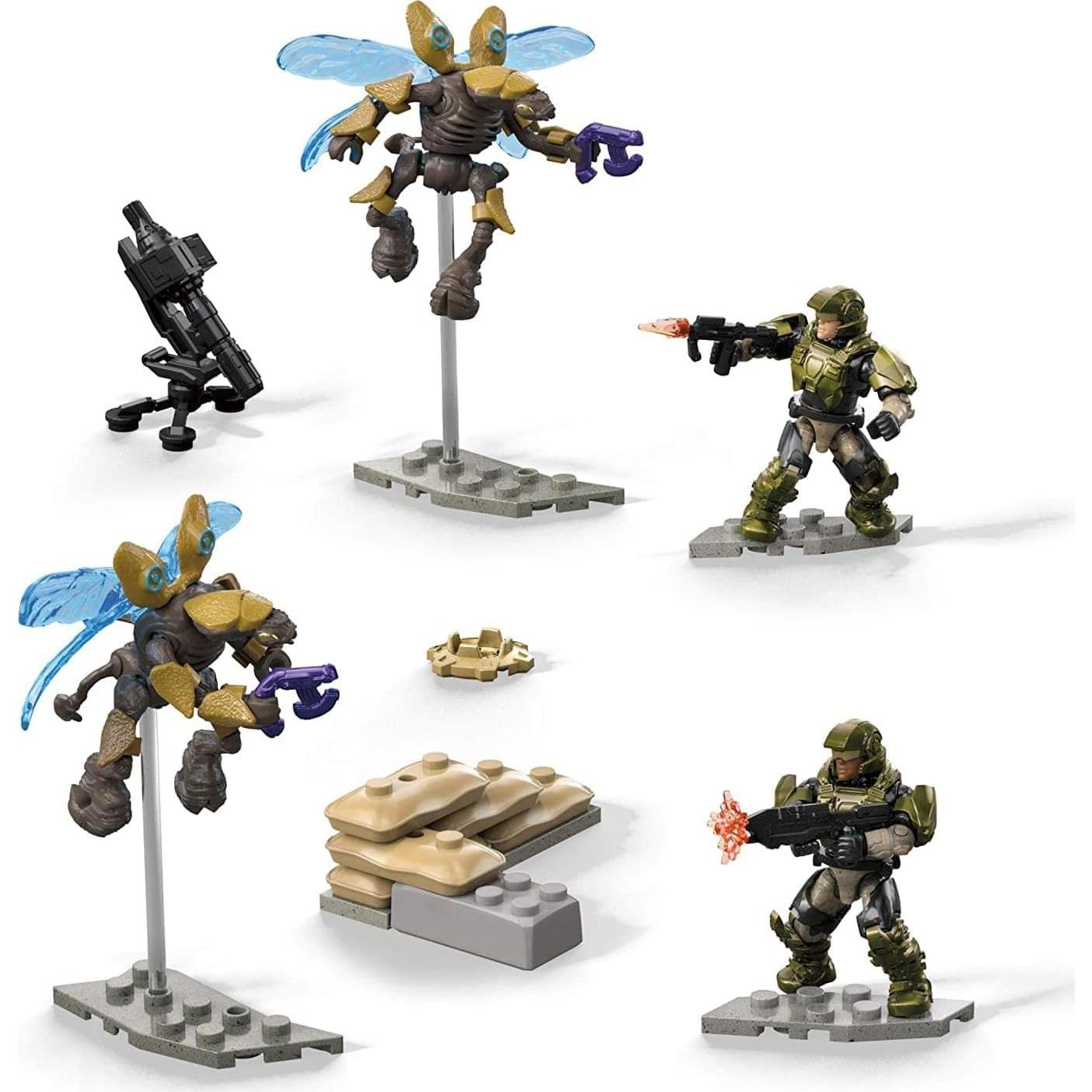 Mega Construx Halo Marine Defensa UNSC 4 Figuras 150g