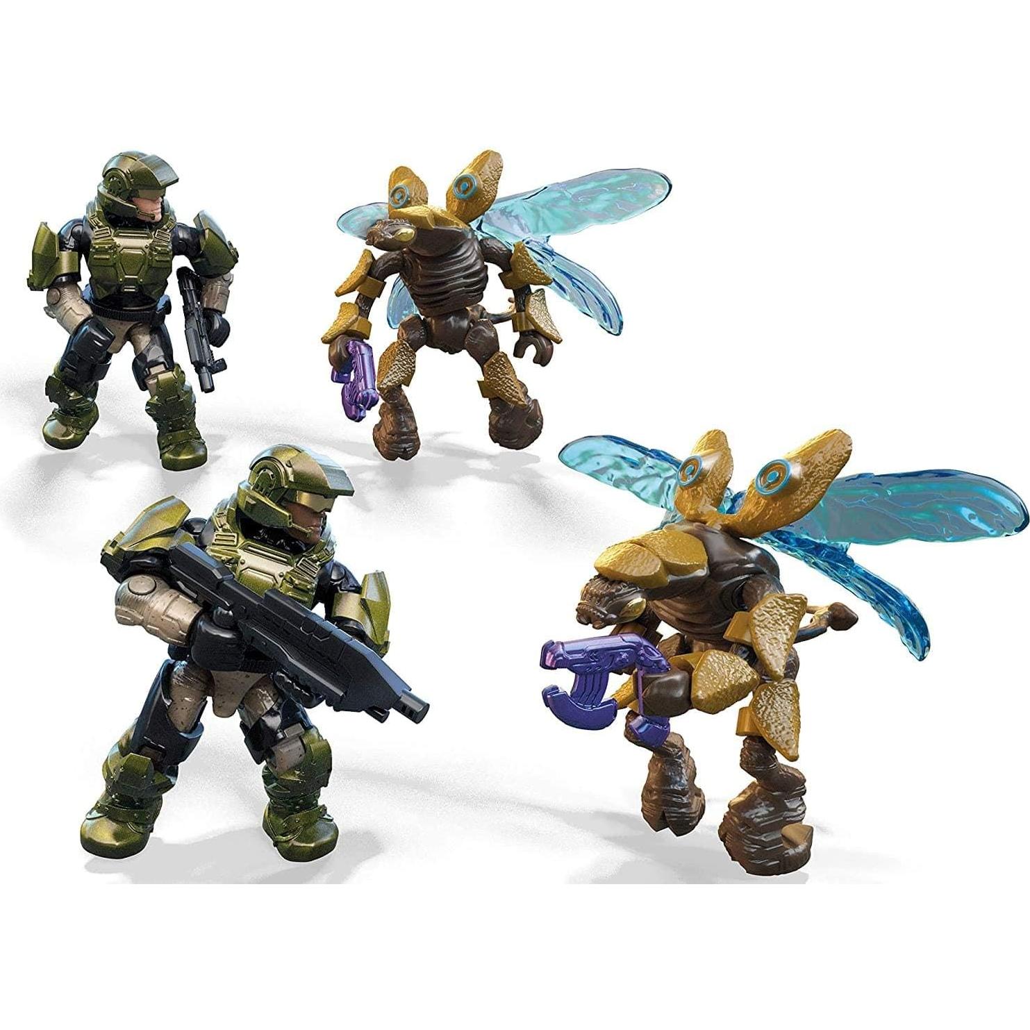 Mega Construx Halo Marine Defensa UNSC 4 Figuras 150g