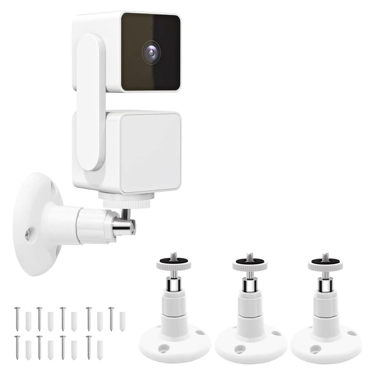 Soporte de Pared Ajustable para Wyze Cam Pan V3 y V4 - Paquete de 3