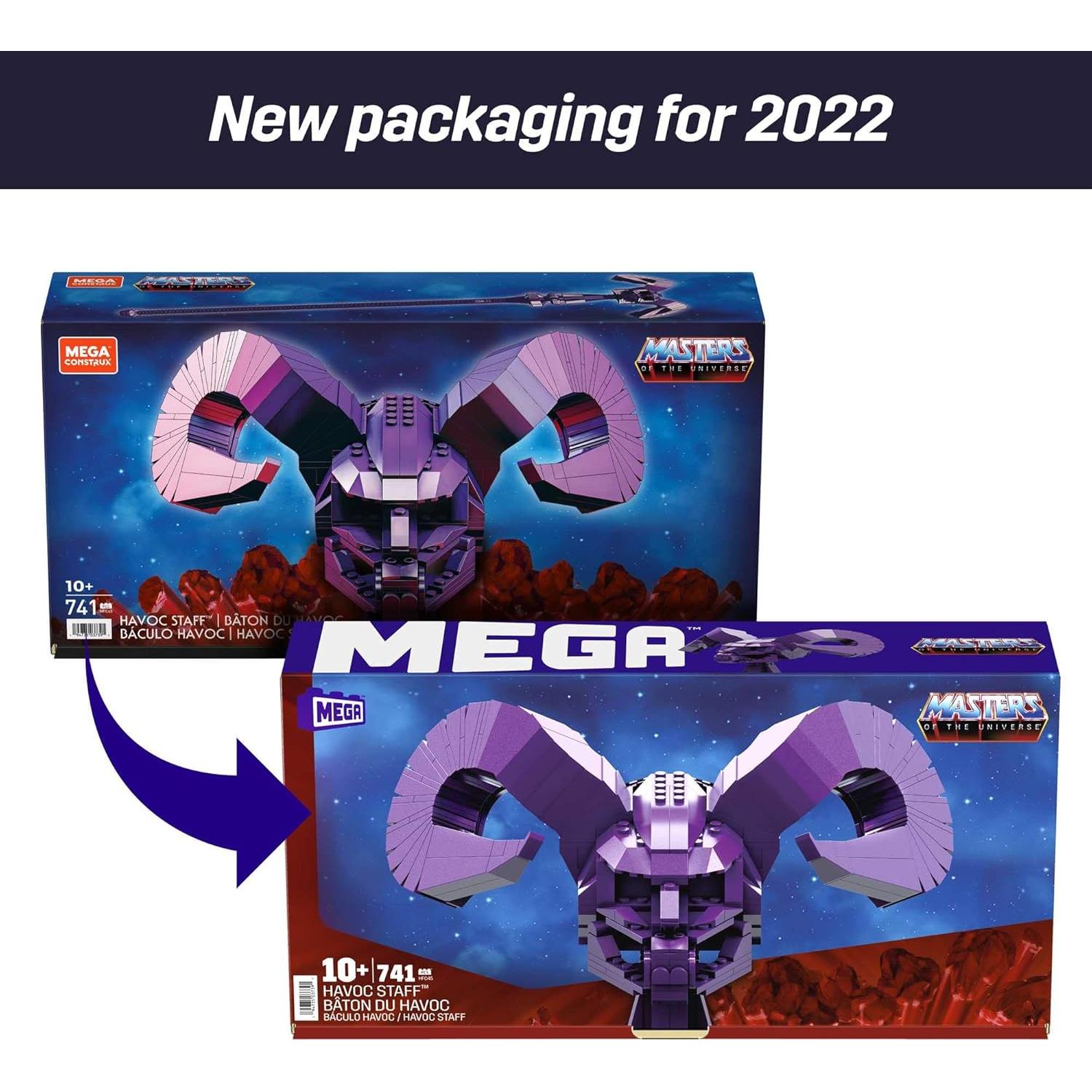 Set de Construcción Mega Maestros del Universo Bastón de Havoc