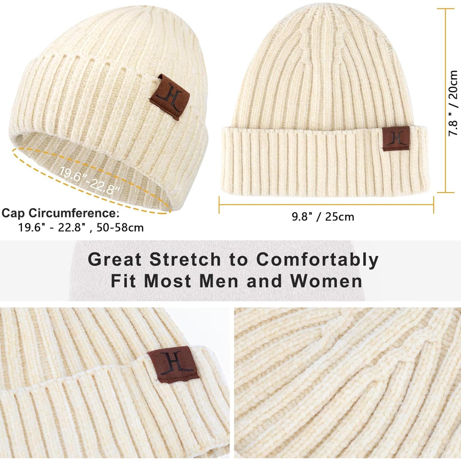 Conjunto de Gorro, Bufanda y Guantes Térmicos para Mujeres