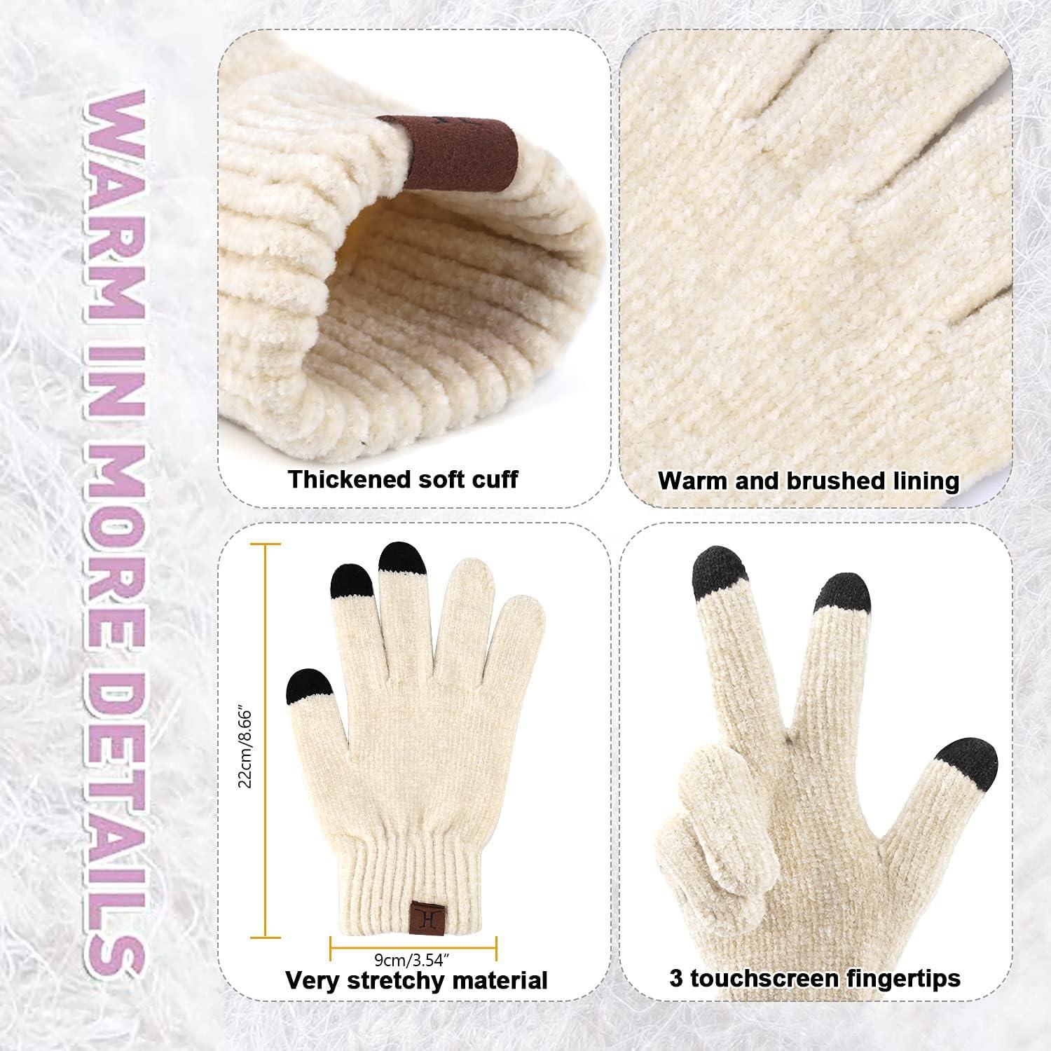 Conjunto de Gorro, Bufanda y Guantes Térmicos para Mujeres