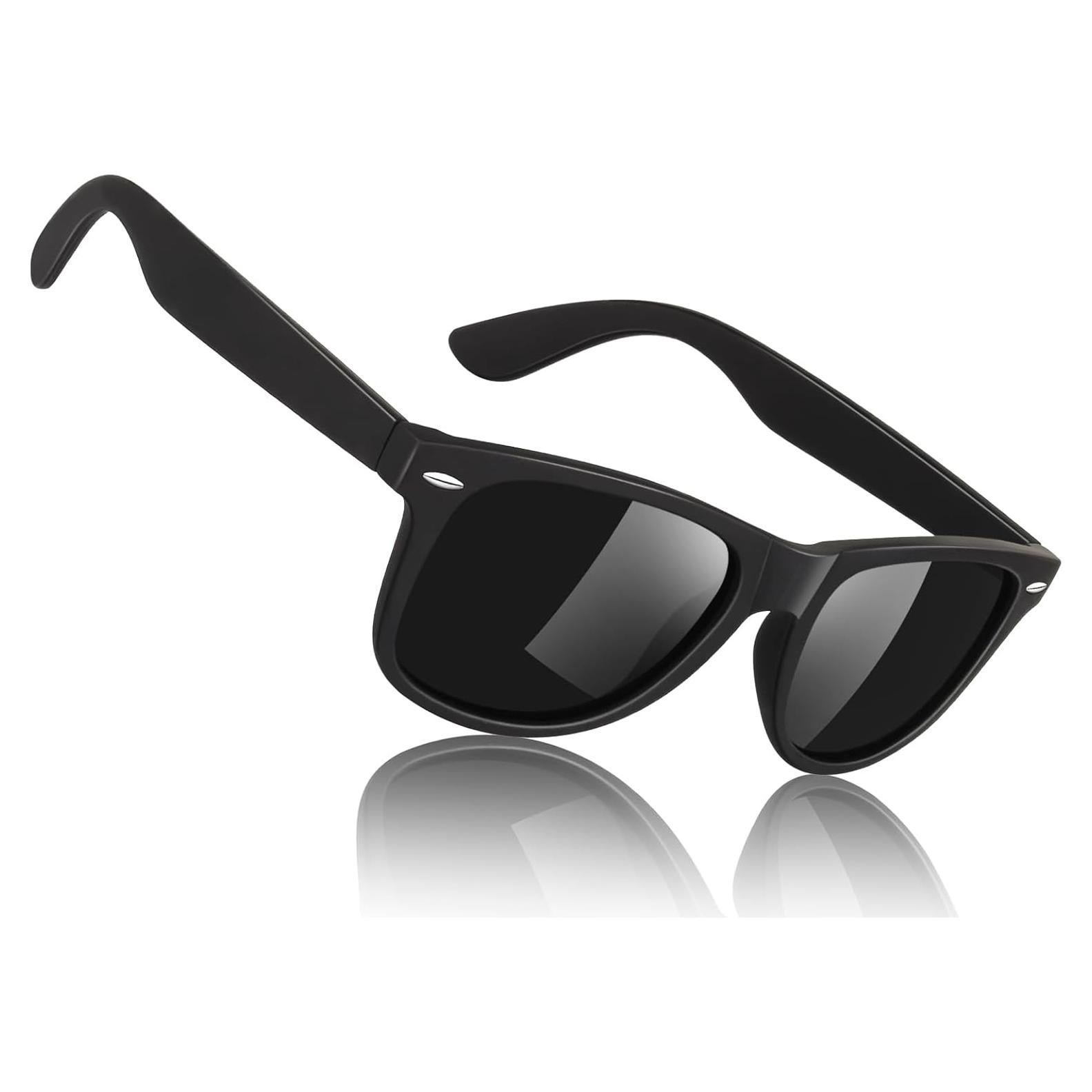 Gafas de sol polarizadas Sunier UV400 mate retro para hombres