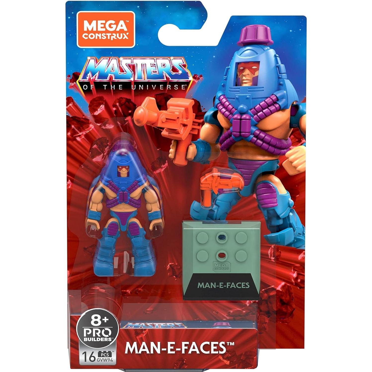Mega Construx Man-E-Faces 16 Piezas 5,08 cm Mattel
