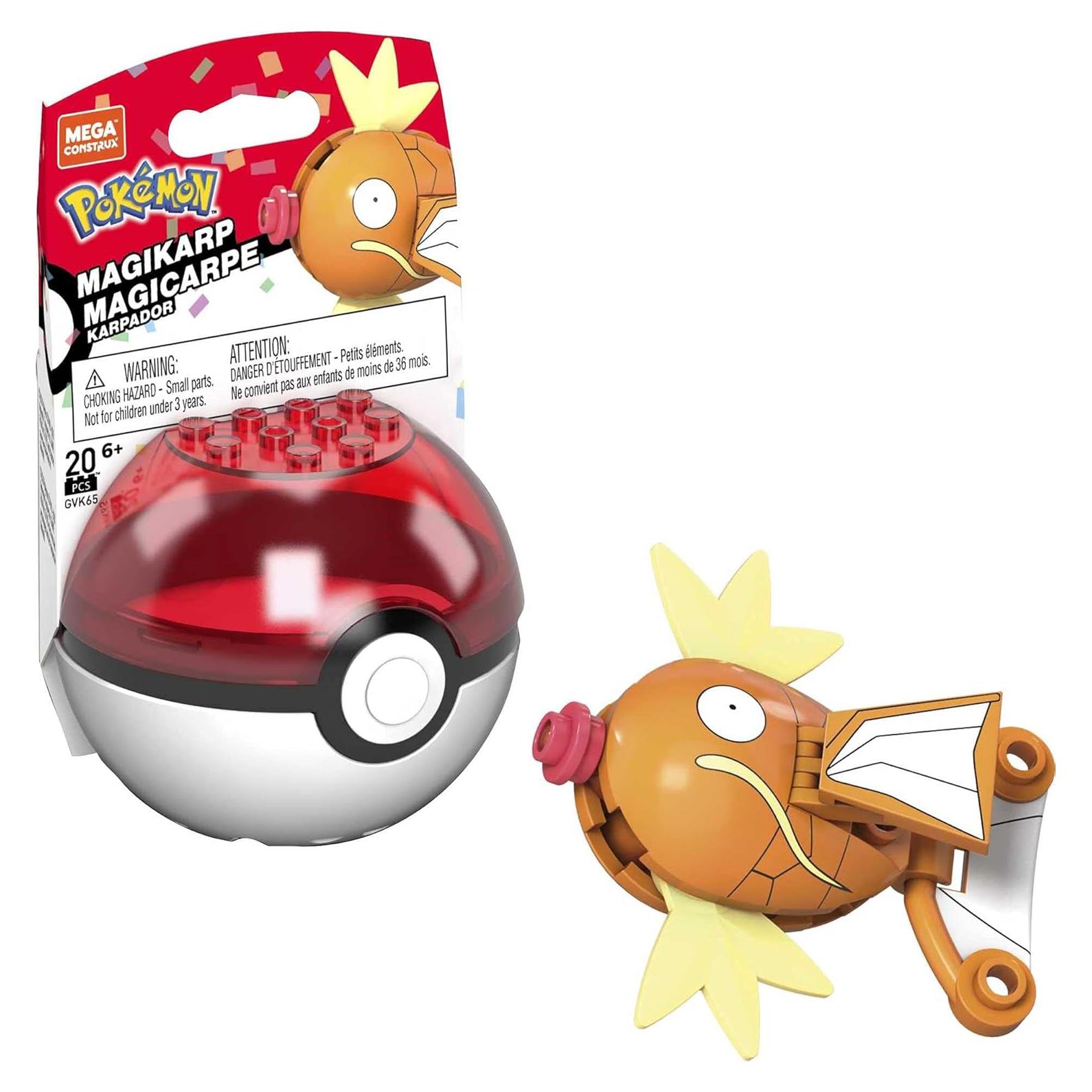 Set de Construcción Magikarp Mega Construx con Poke Ball