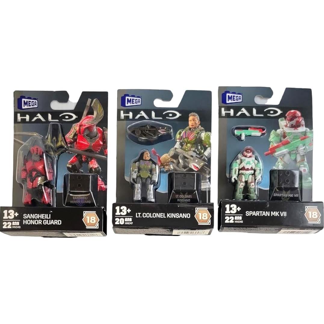 Conjunto 5 Figuras Mega Construx Halo Heroes DKW59-963H