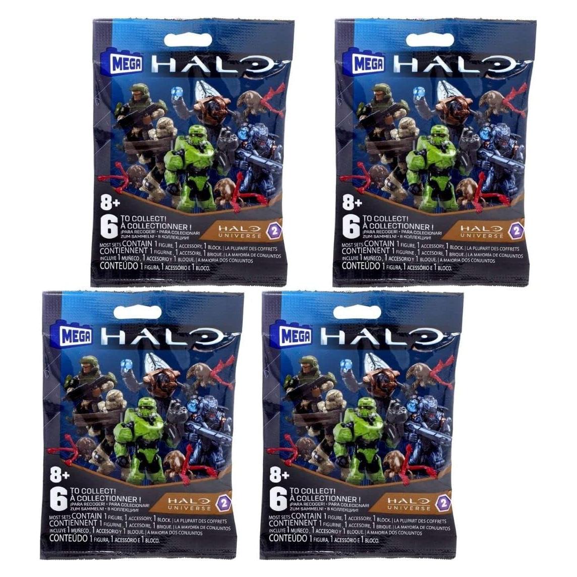 Mega Construx Halo Universe Serie 2 Mini Figuras - Paquete de 4