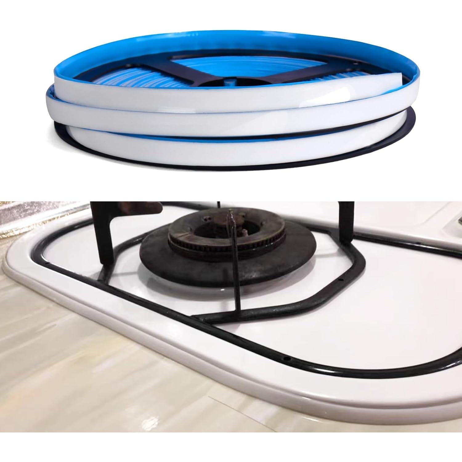 Tira de Moldura de Calafateo Flexible WSIWZAI 6m Blanco