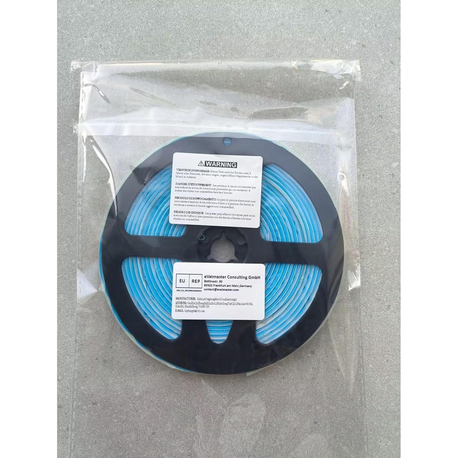 Tira de Moldura de Calafateo Flexible WSIWZAI 6m Blanco