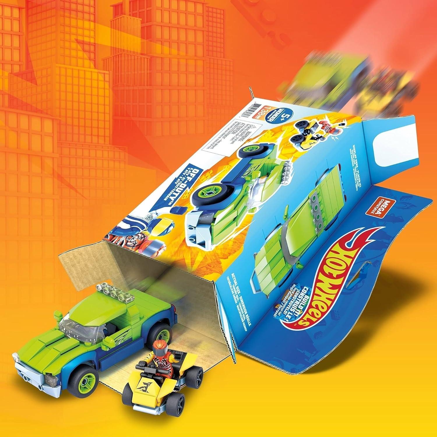 Set de Construcción Hot Wheels Off-Duty y ATV 138 Piezas