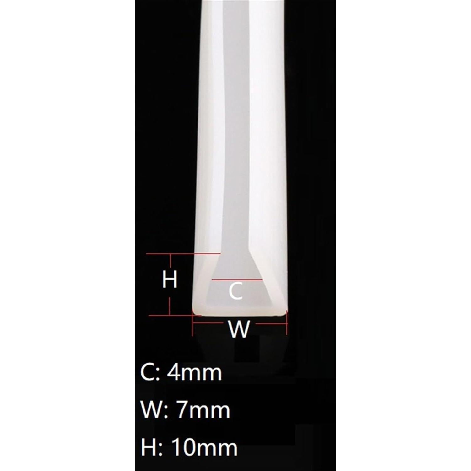 Tira de Aislamiento en U 4mm WOLWES Goma Silicona