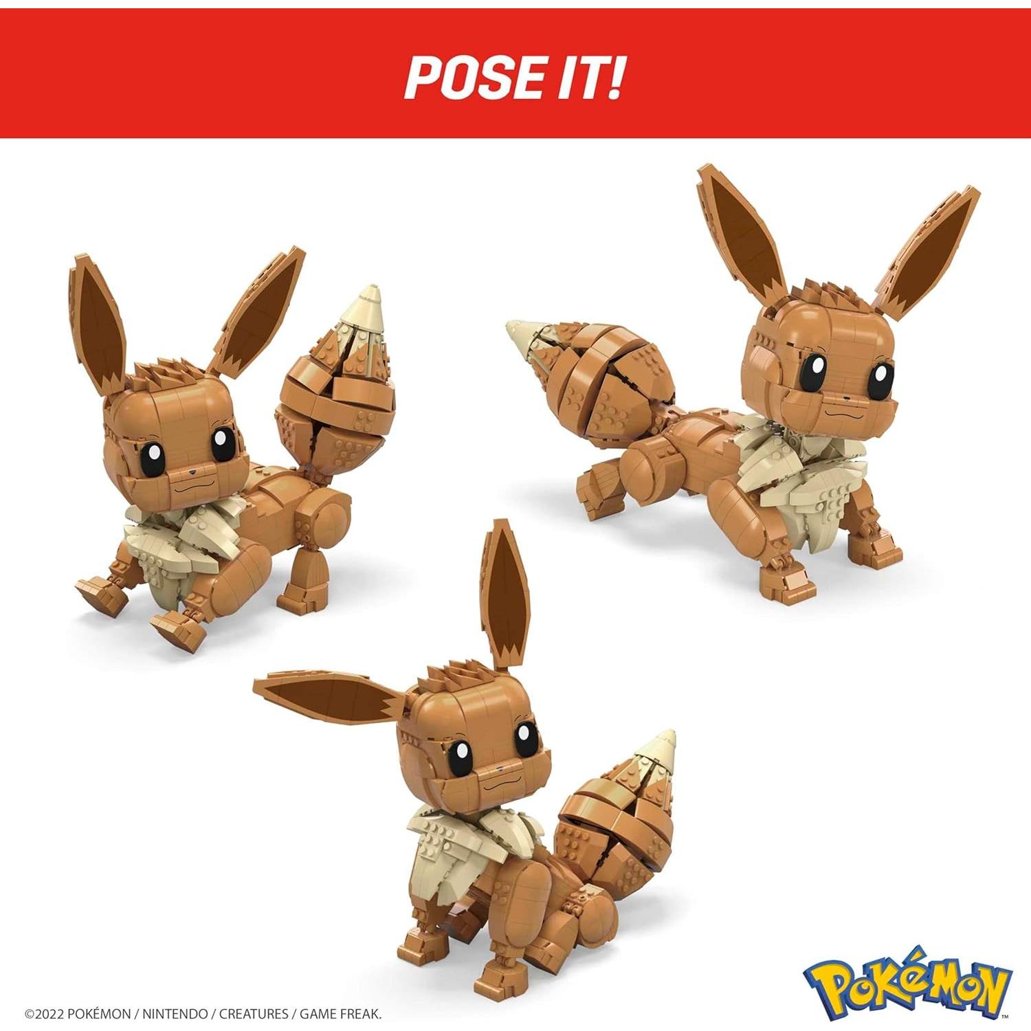 Set de Construcción Mega Construx Jumbo Eevee 824 Piezas 28 cm