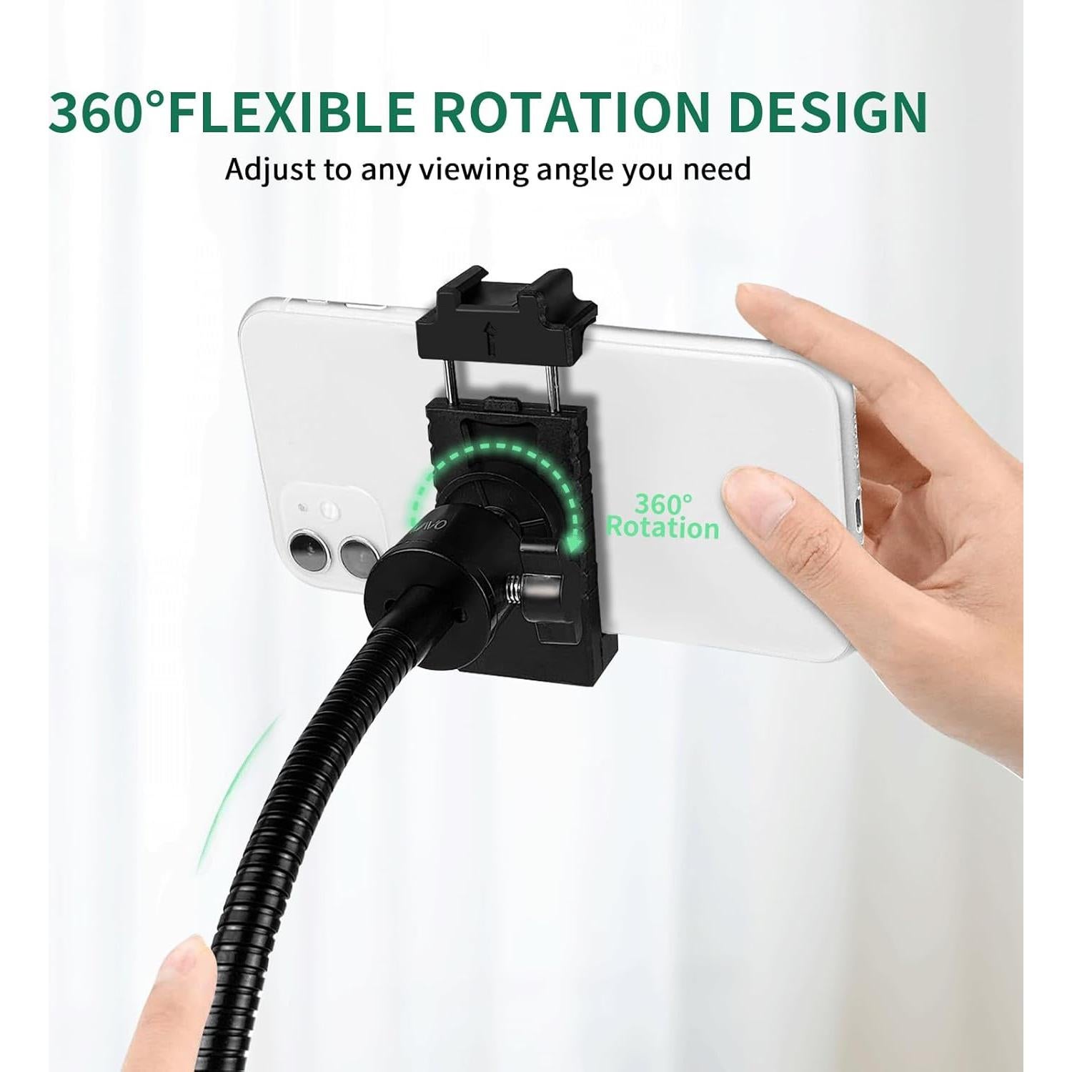 Soporte de Teléfono Celular Ajustable KAVAVO ZJ01 - Estable y Flexible