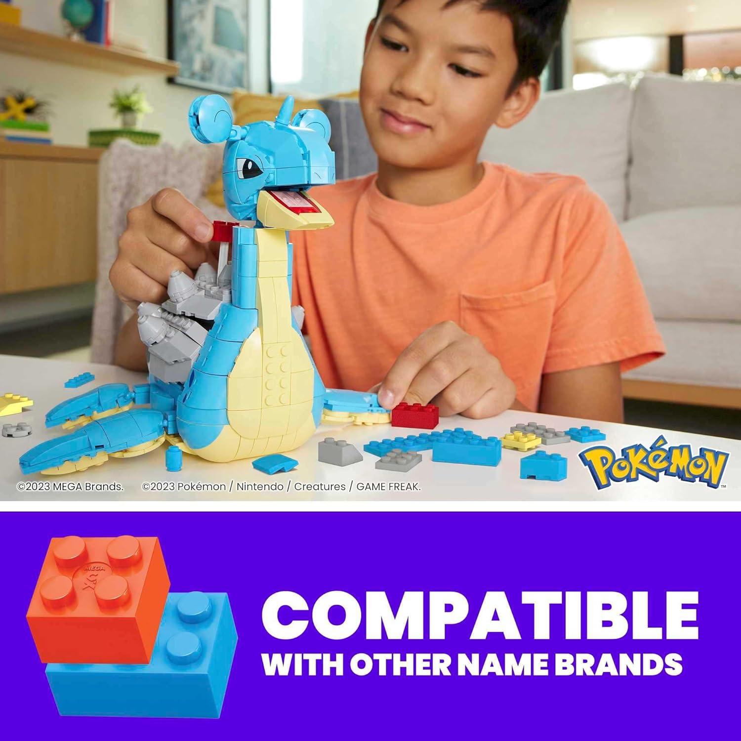 Set de Construcción MEGA Pokémon Lapras 527 Piezas 17.78 cm