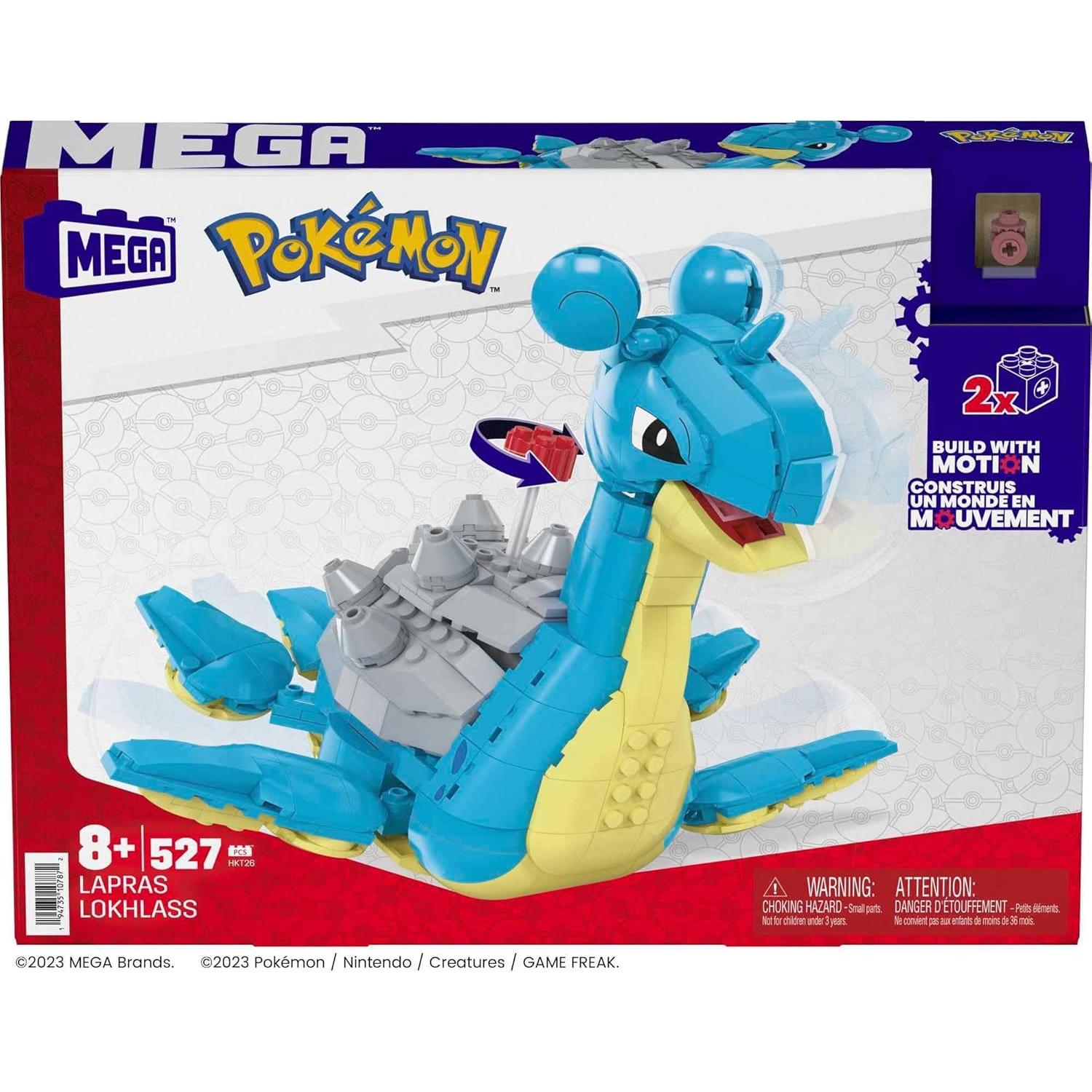 Set de Construcción MEGA Pokémon Lapras 527 Piezas 17.78 cm