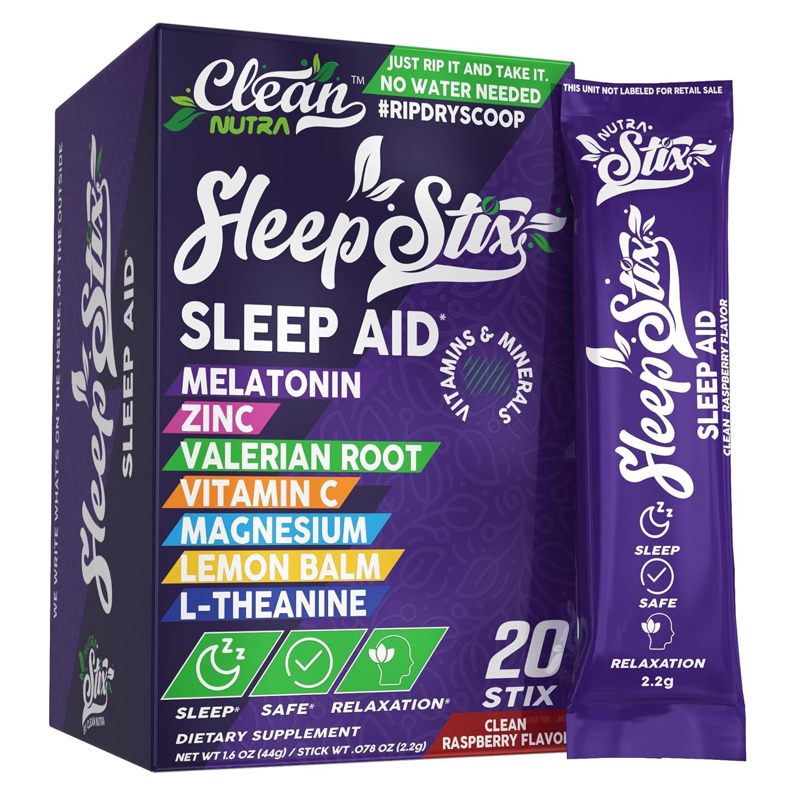 Polvo de Melatonina Clean Nutraceuticals 20 Stix 5 mg