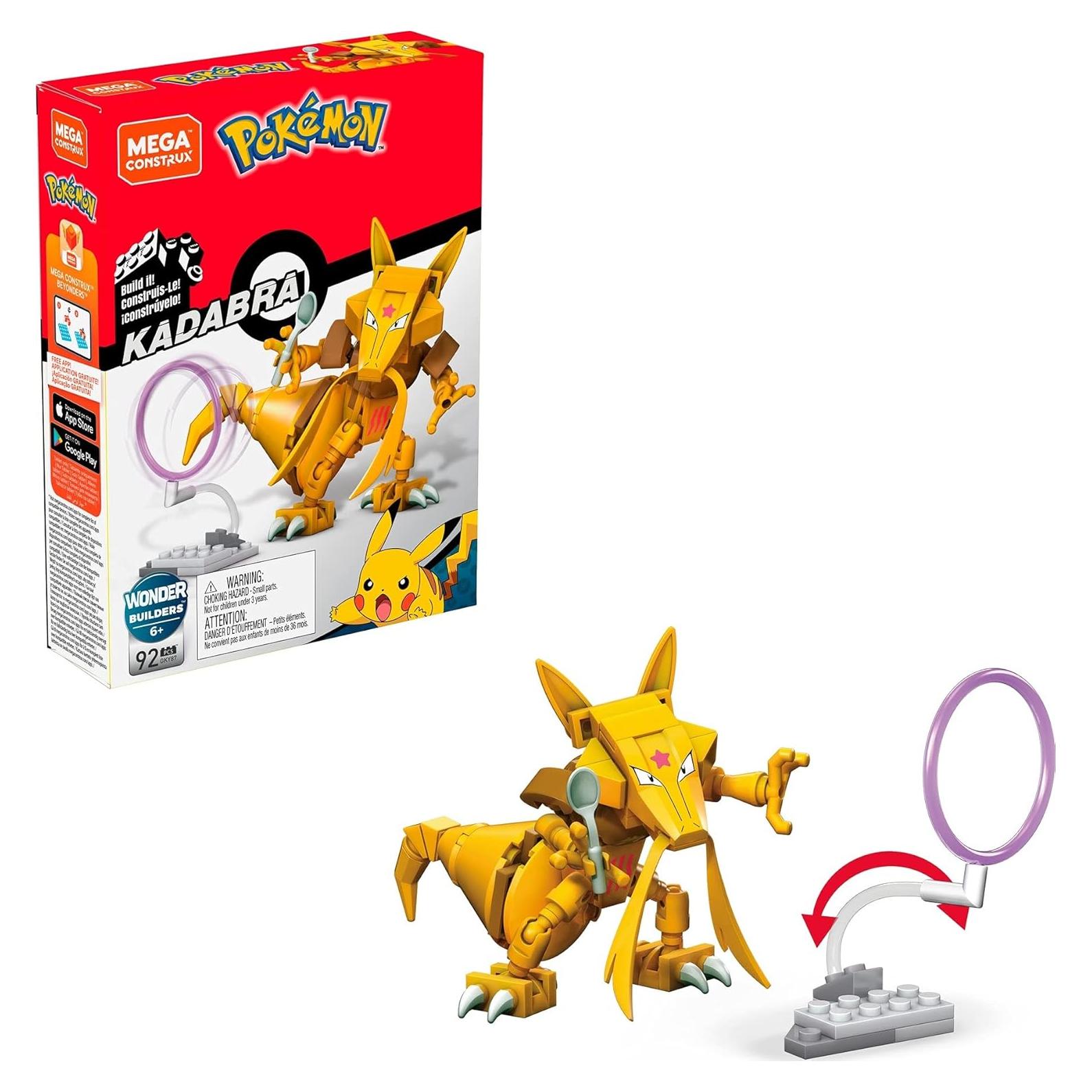 Mega Construx Pokemon Kadabra Set de Construcción 92 Piezas