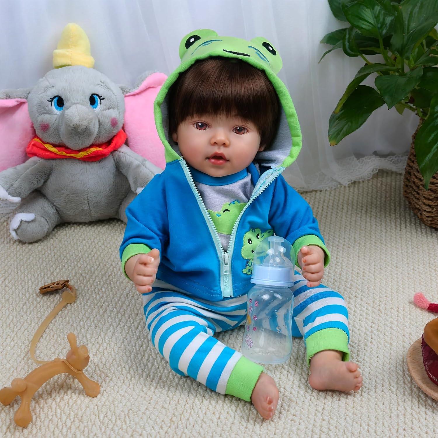 Muñeca Reborn Realista CHAREX Lucas 45 cm con Accesorios