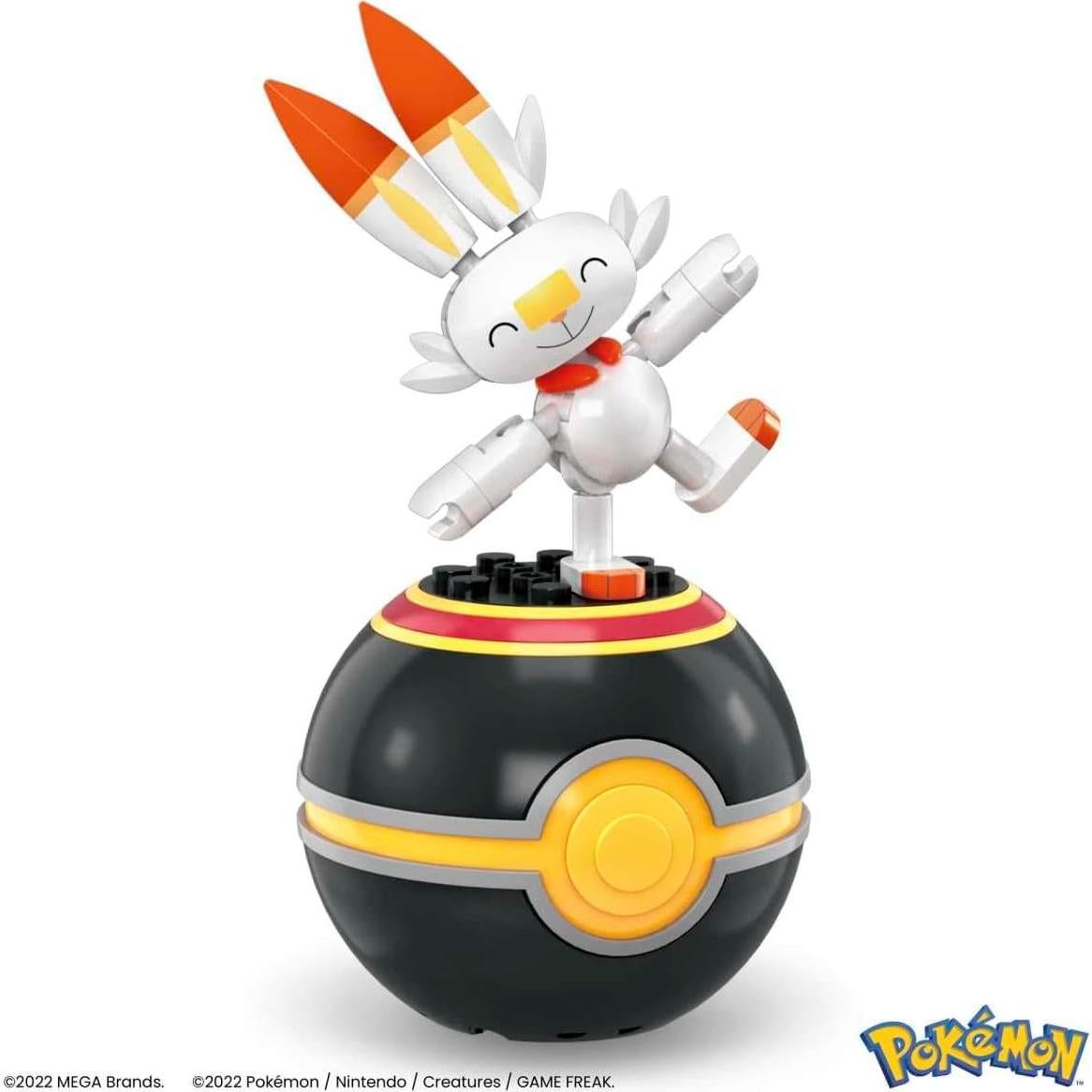 Mega Construx Pokemon Scorbunny con Poke Ball de Lujo