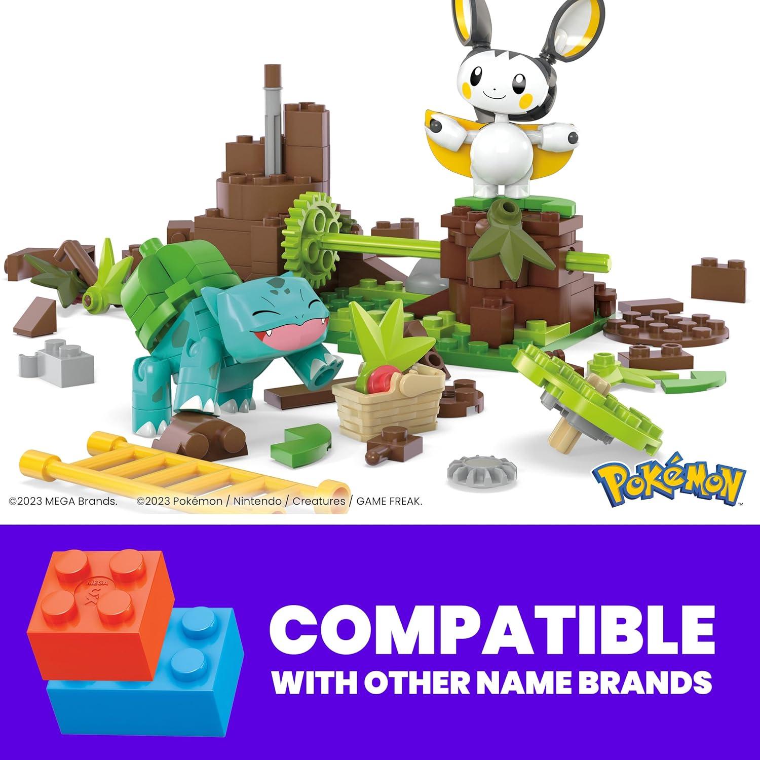 Set de Construcción Pokémon MEGA Emolga y Bulbasaur 194 Piezas
