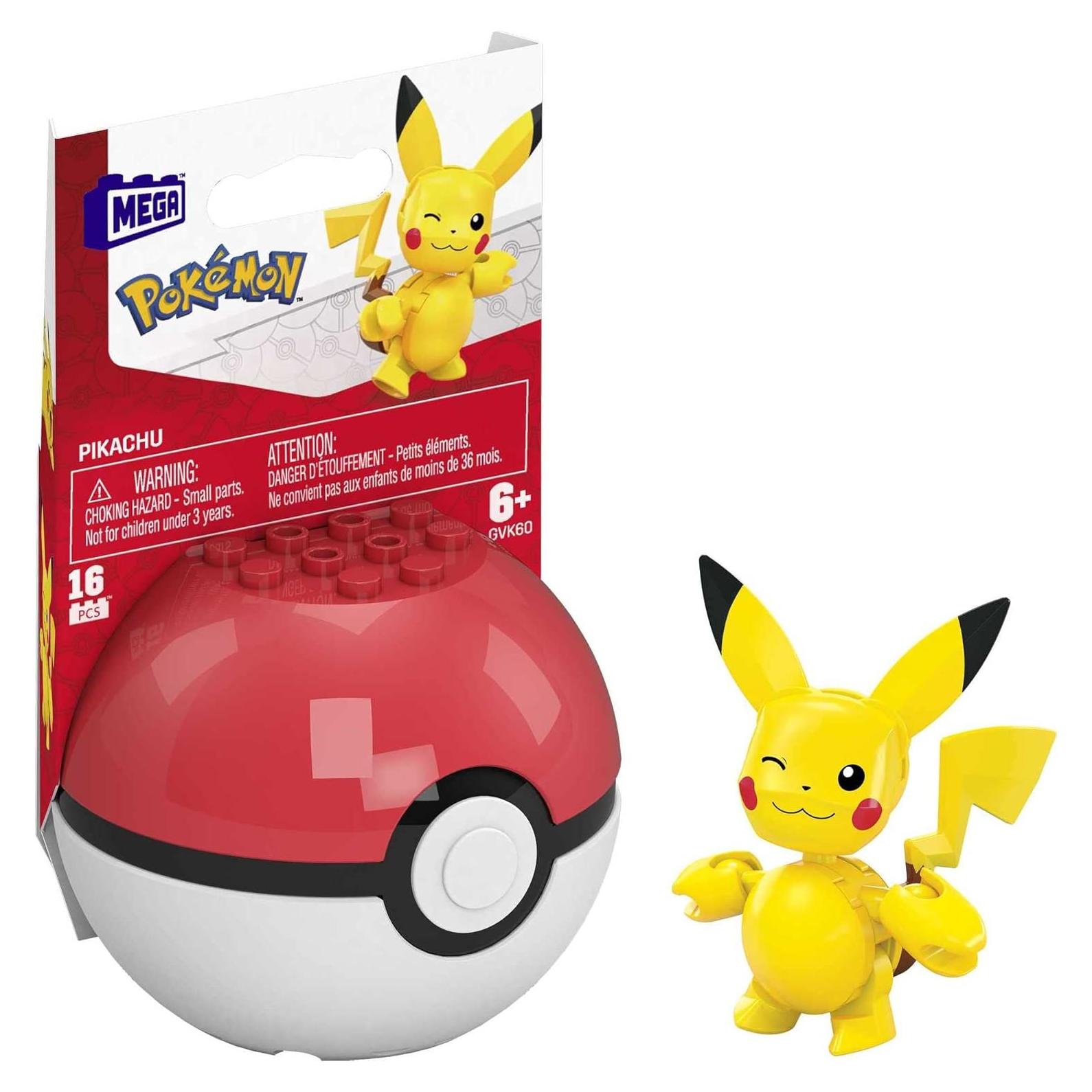 Set de Construcción Pikachu Mega Construx con Poké Ball