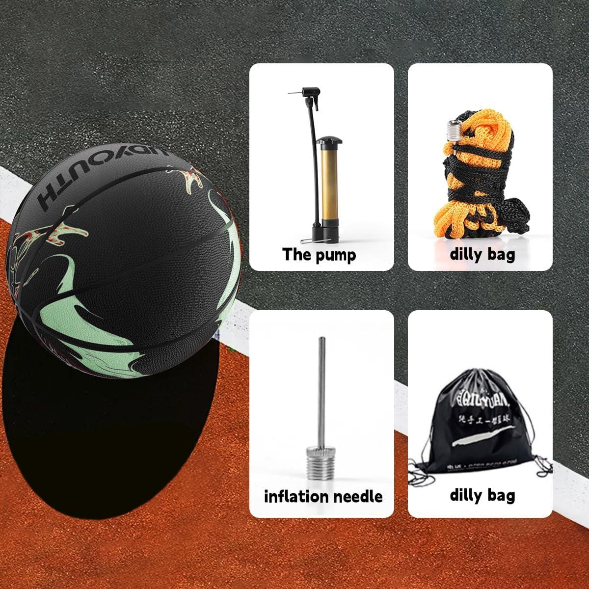 Balón de Baloncesto UDYOUTH Venoms Brillante en la Oscuridad