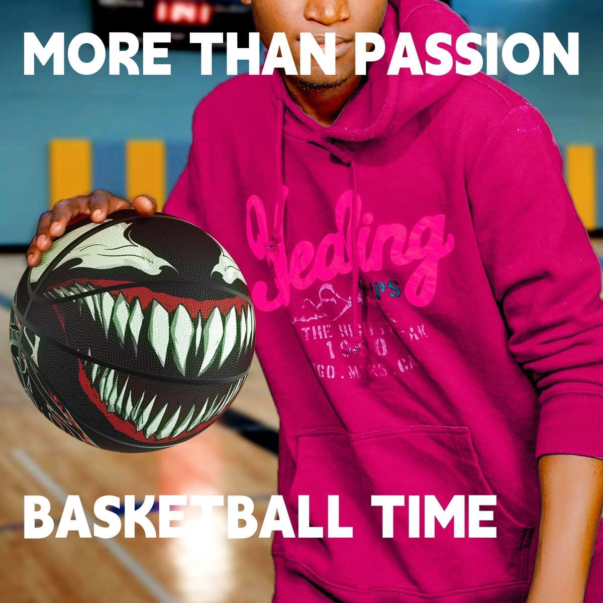 Balón de Baloncesto UDYOUTH Venoms Brillante en la Oscuridad