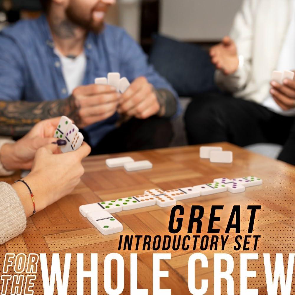 Juego de Dominó Doble 6 University Games en Lata de Viaje