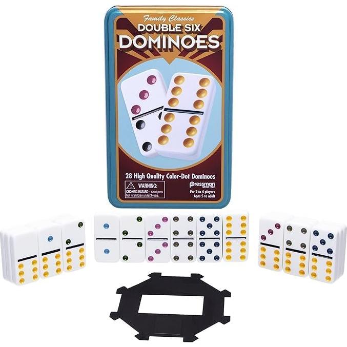 Dominó de colores Pressman Doble 6 - 2 a 4 jugadores