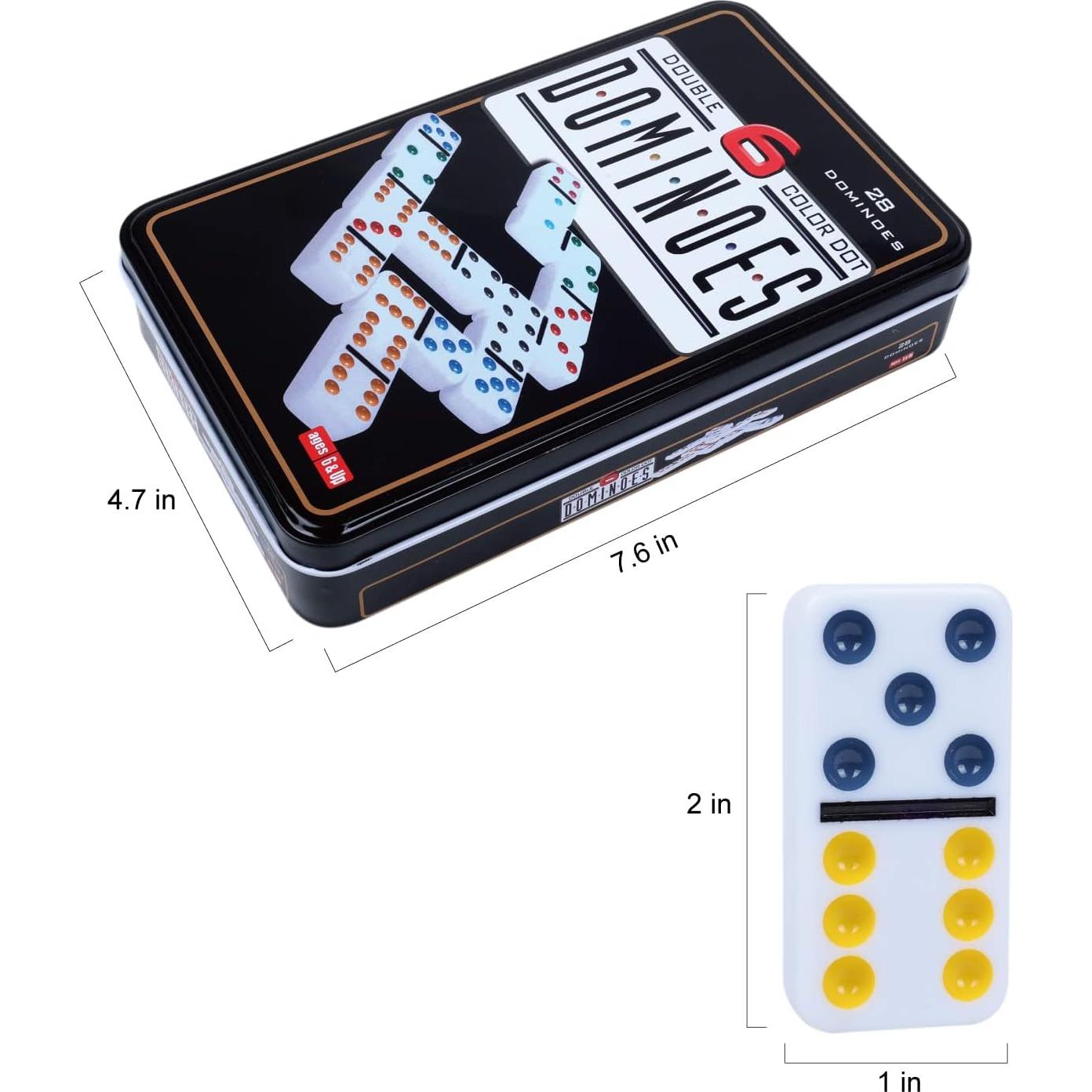 Juego de Dominó Doble 6 GOTHINK con Caja de Almacenamiento