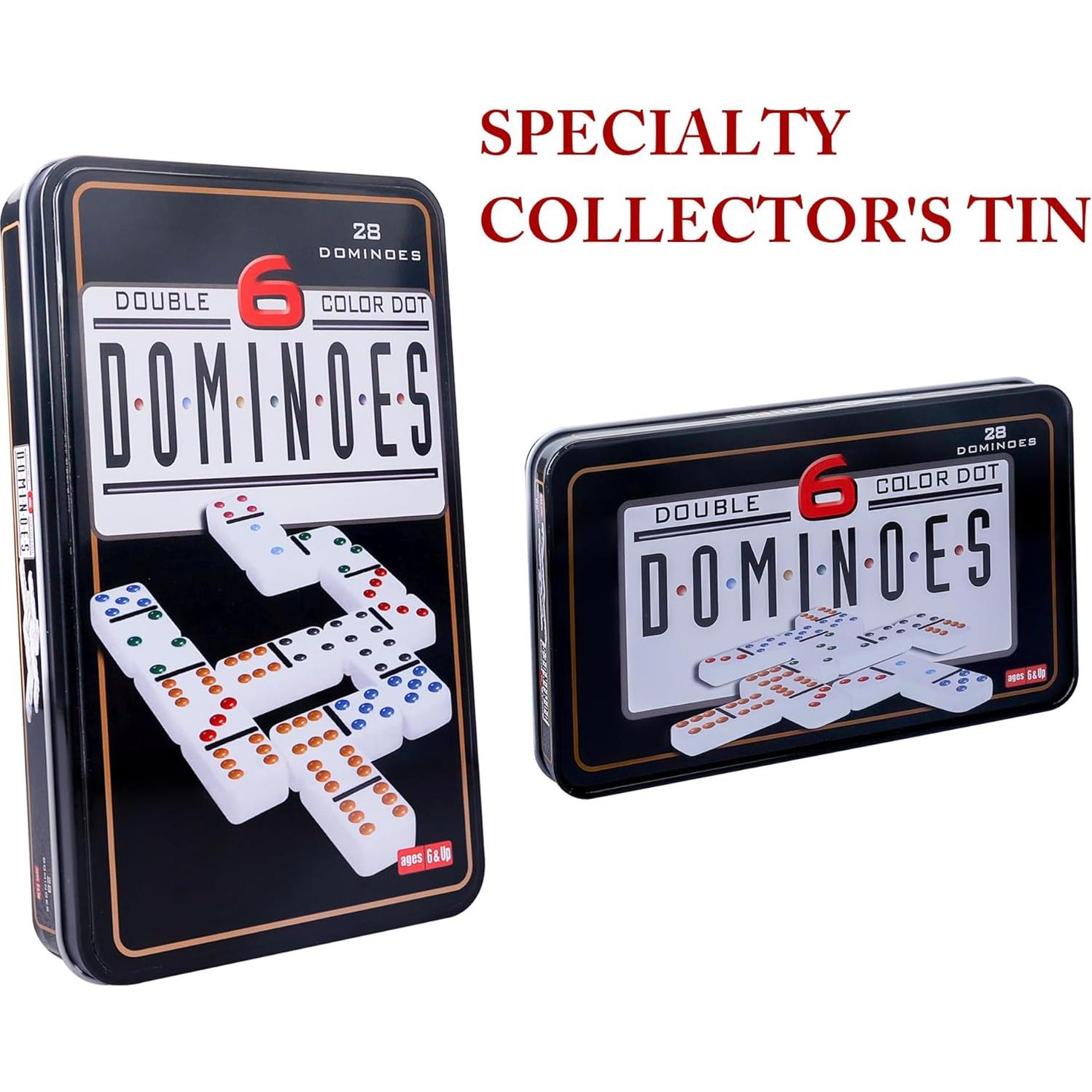 Juego de Dominó Doble 6 GOTHINK con Caja de Almacenamiento