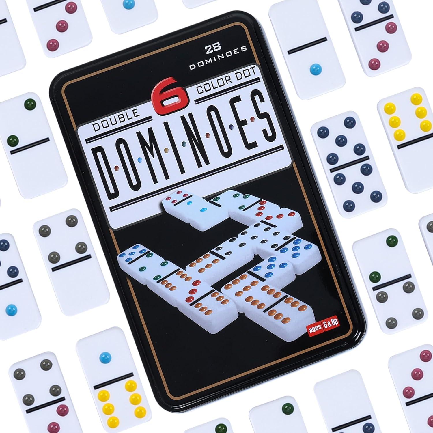 Juego de Dominó Doble 6 GOTHINK con Caja de Almacenamiento