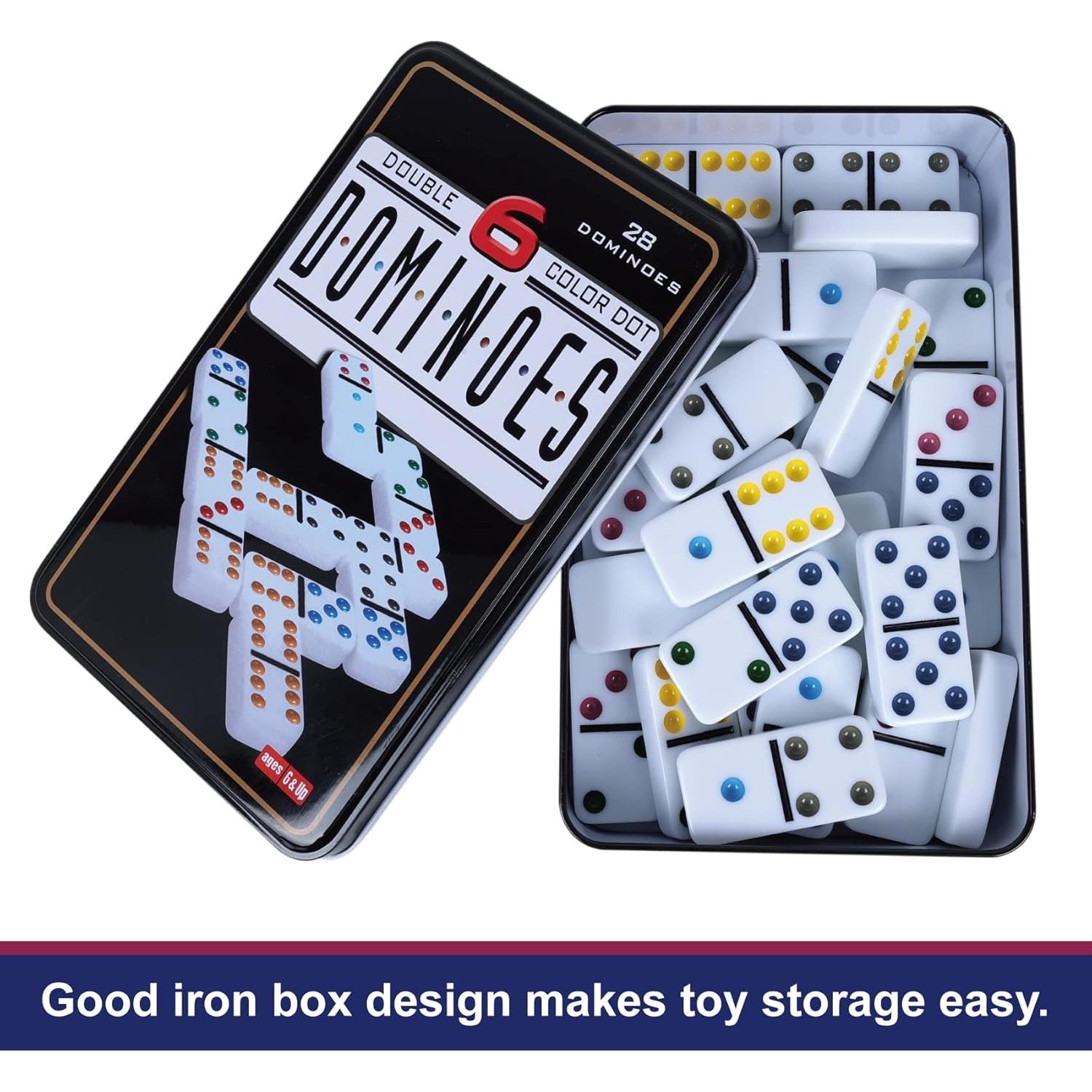Juego de Dominó Doble 6 GOTHINK con Caja de Almacenamiento