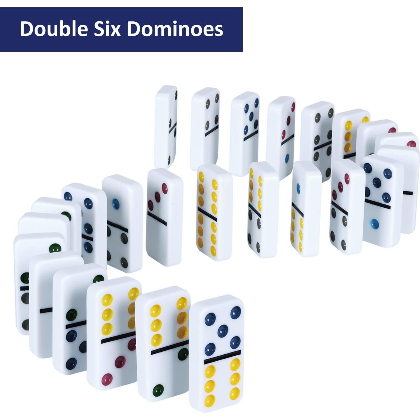 Juego de Dominó Doble 6 GOTHINK con Caja de Almacenamiento