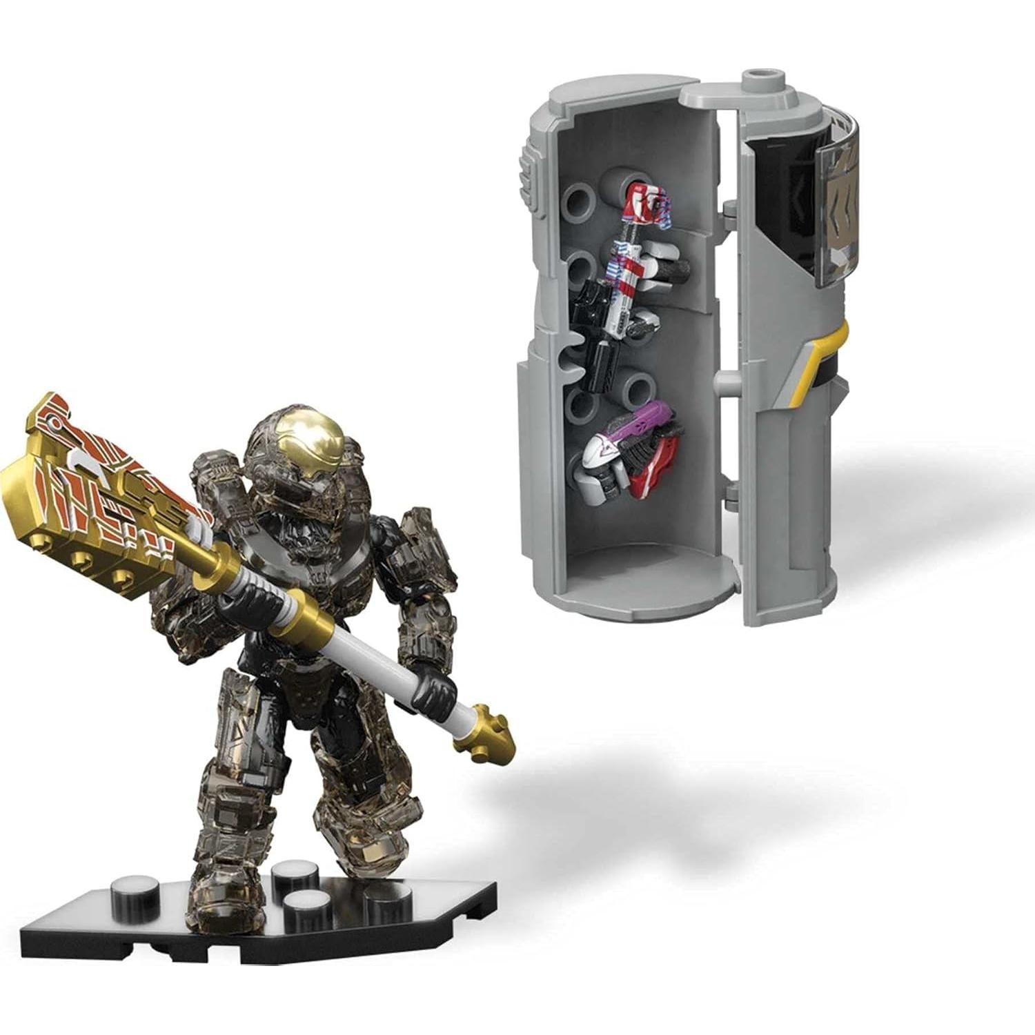 Paquete de Armas Mega Construx Halo Mattel con figura