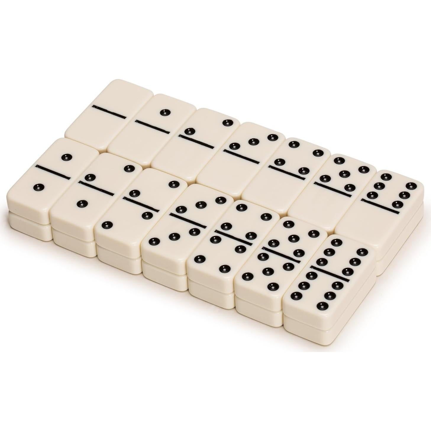 Juego de Dominó Doble 6 Jumbo Yellow Mountain - 28 Fichas con Caja de Madera